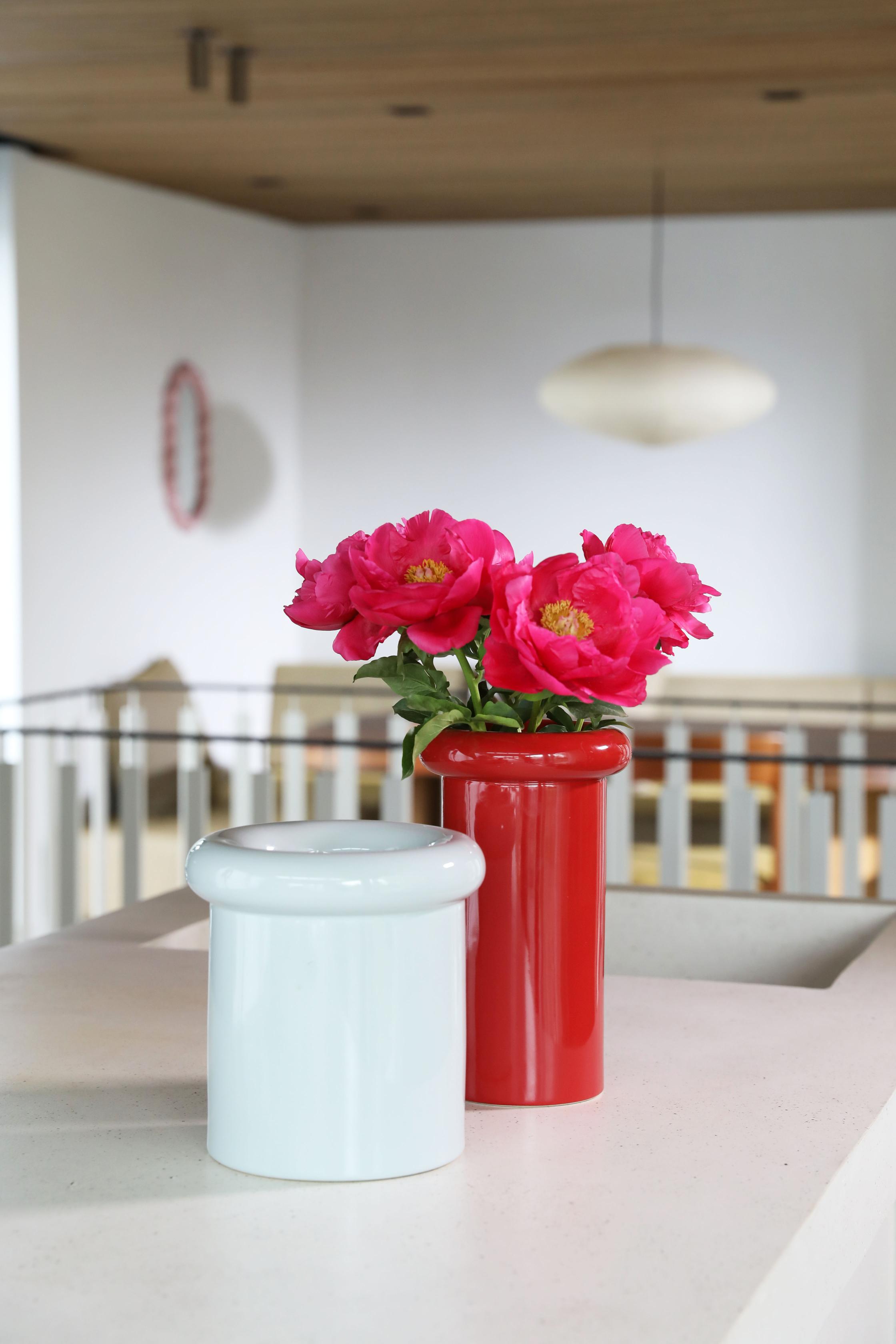 Váza TURBAN burgundová