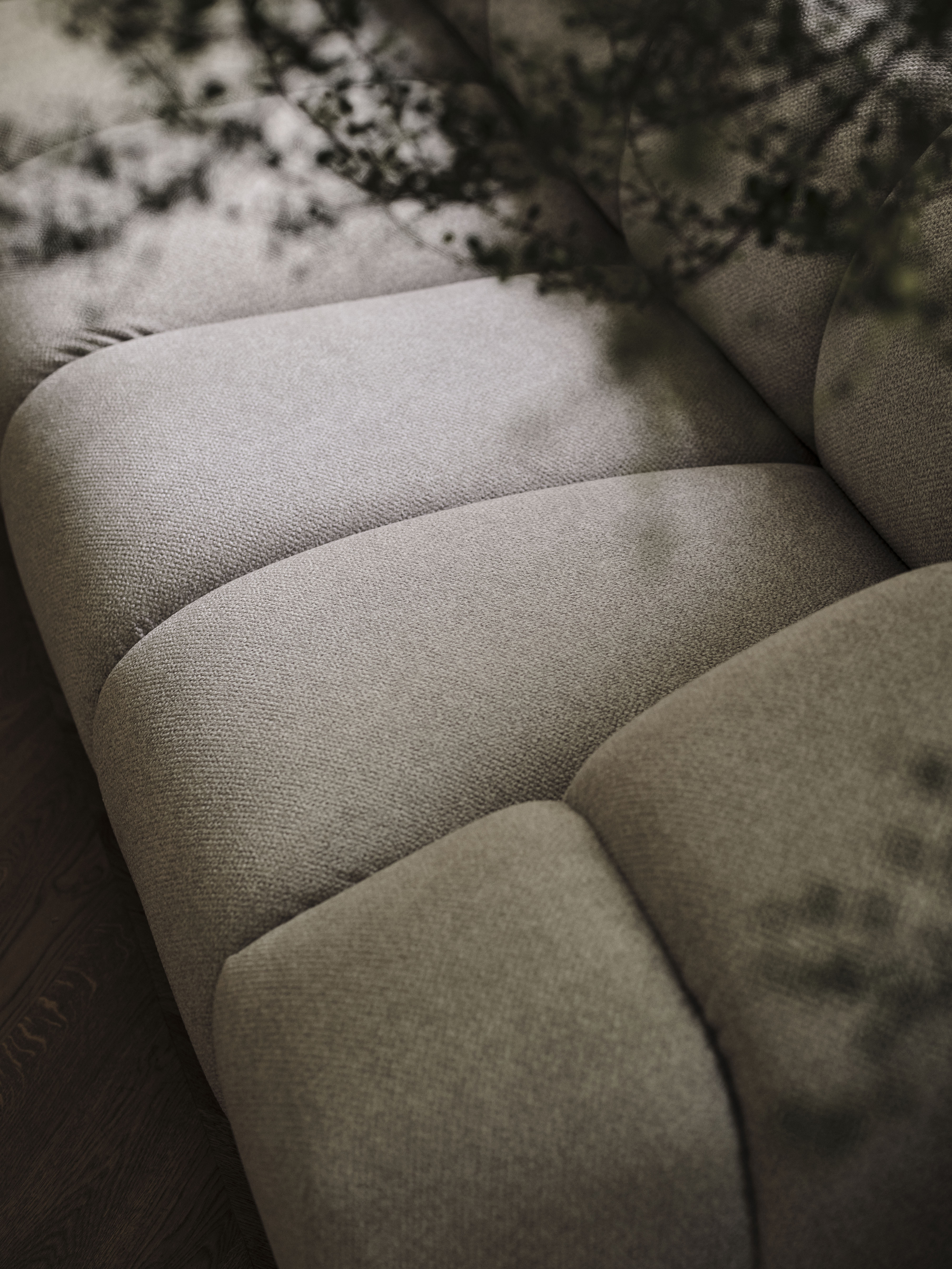 Narożnik aksamitny 3-osobowy lewostronny DIANA granat królewski