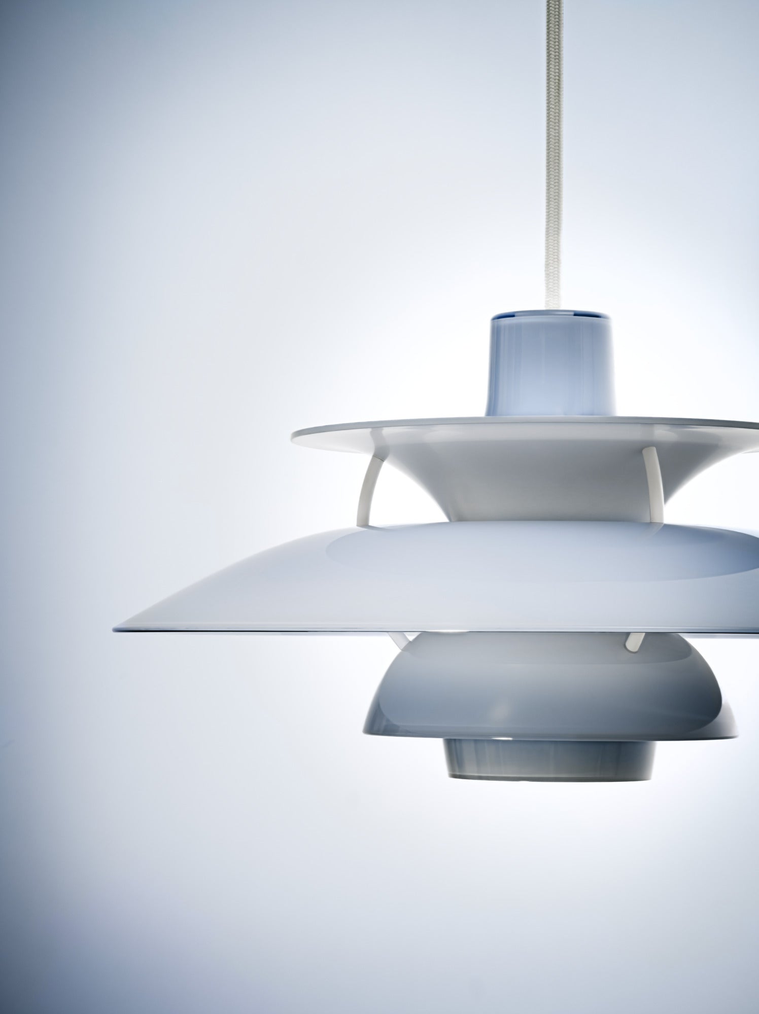 Lampa wisząca PH 5 OPAL błękitny – Louis Poulsen