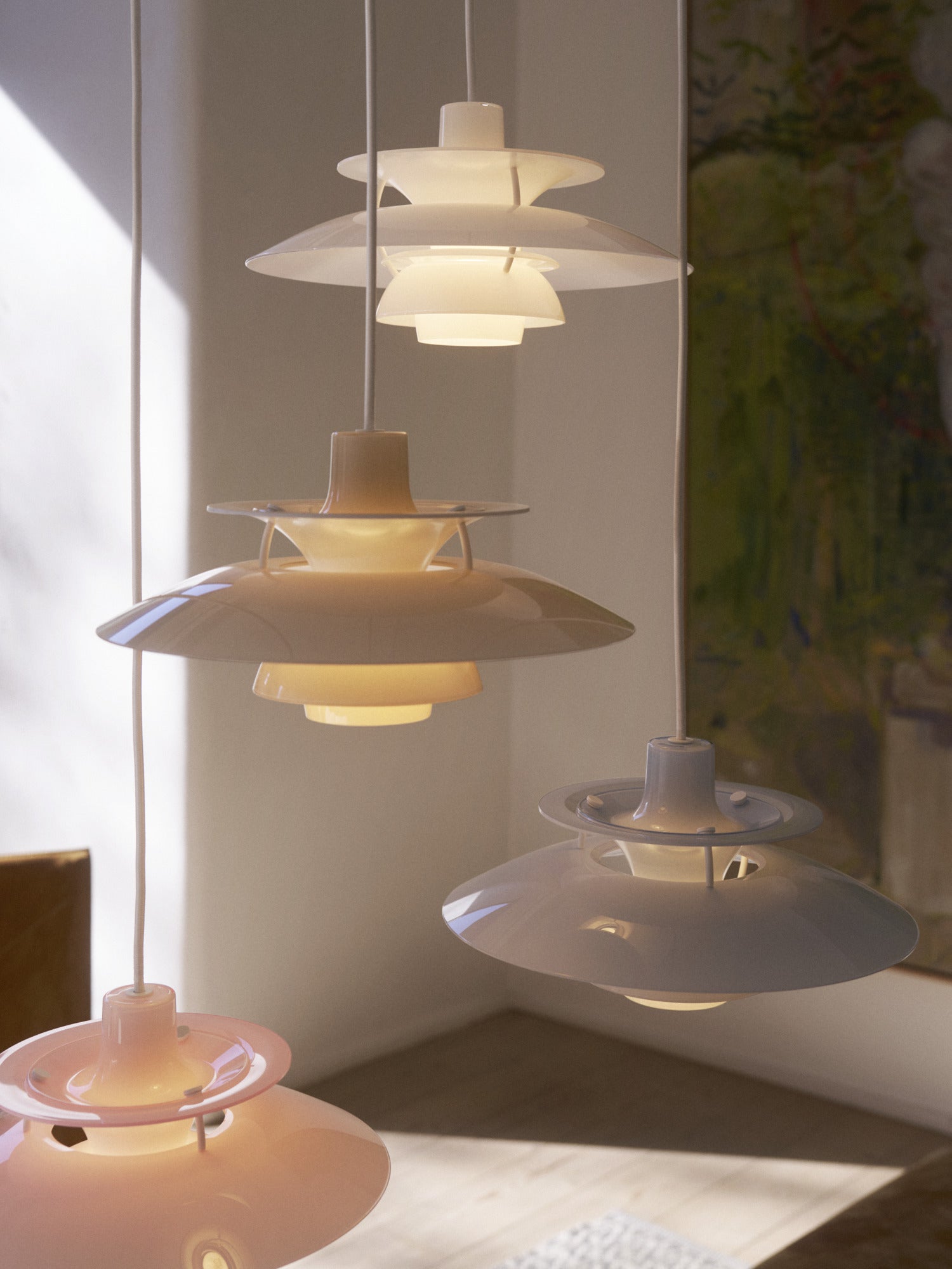 Lampa wisząca PH 5 OPAL błękitny – Louis Poulsen
