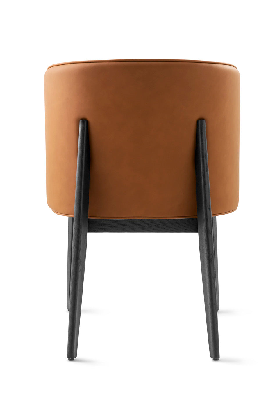 Armchair ABREY upholstered with a black wooden base