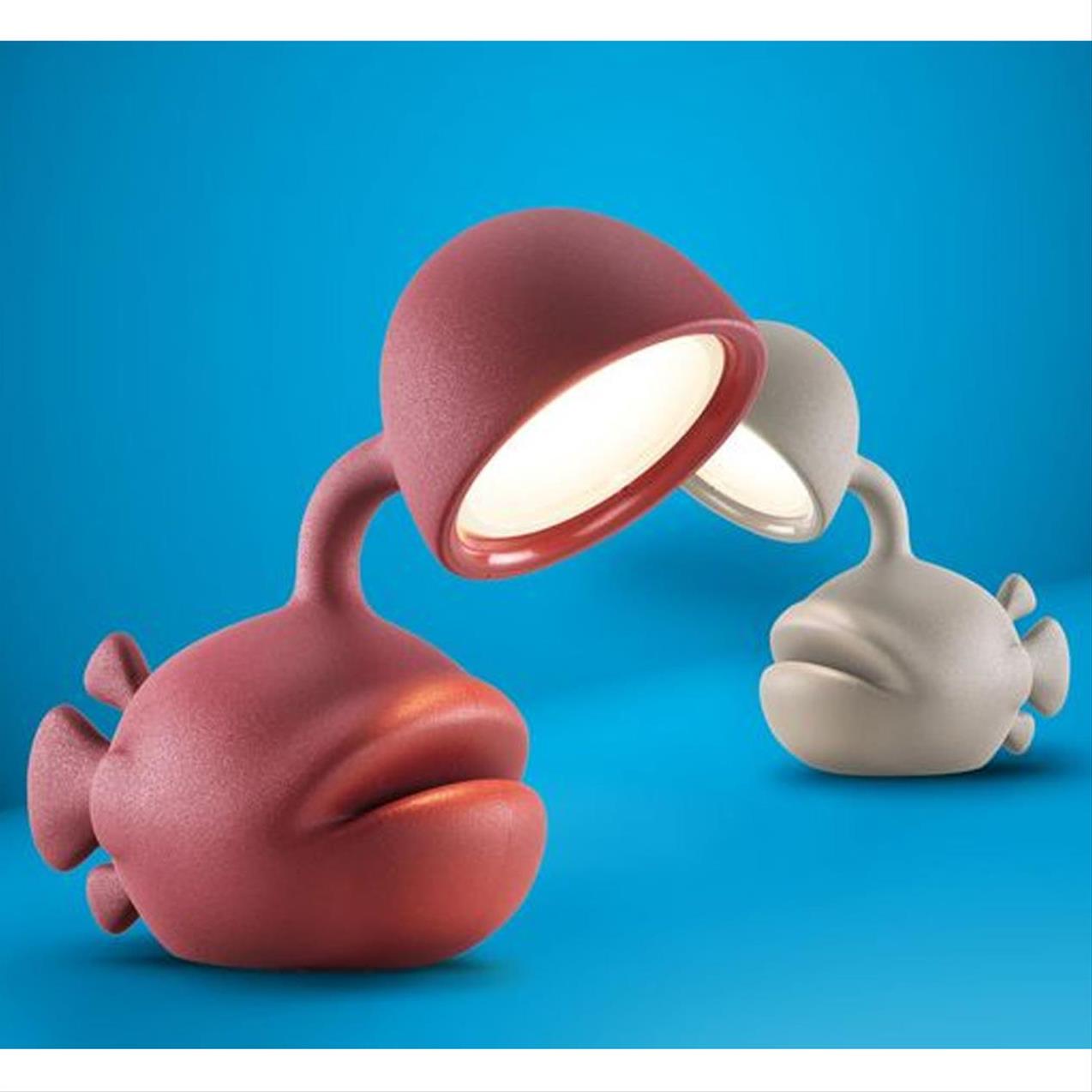 Stolní lampa ABYSS bordová