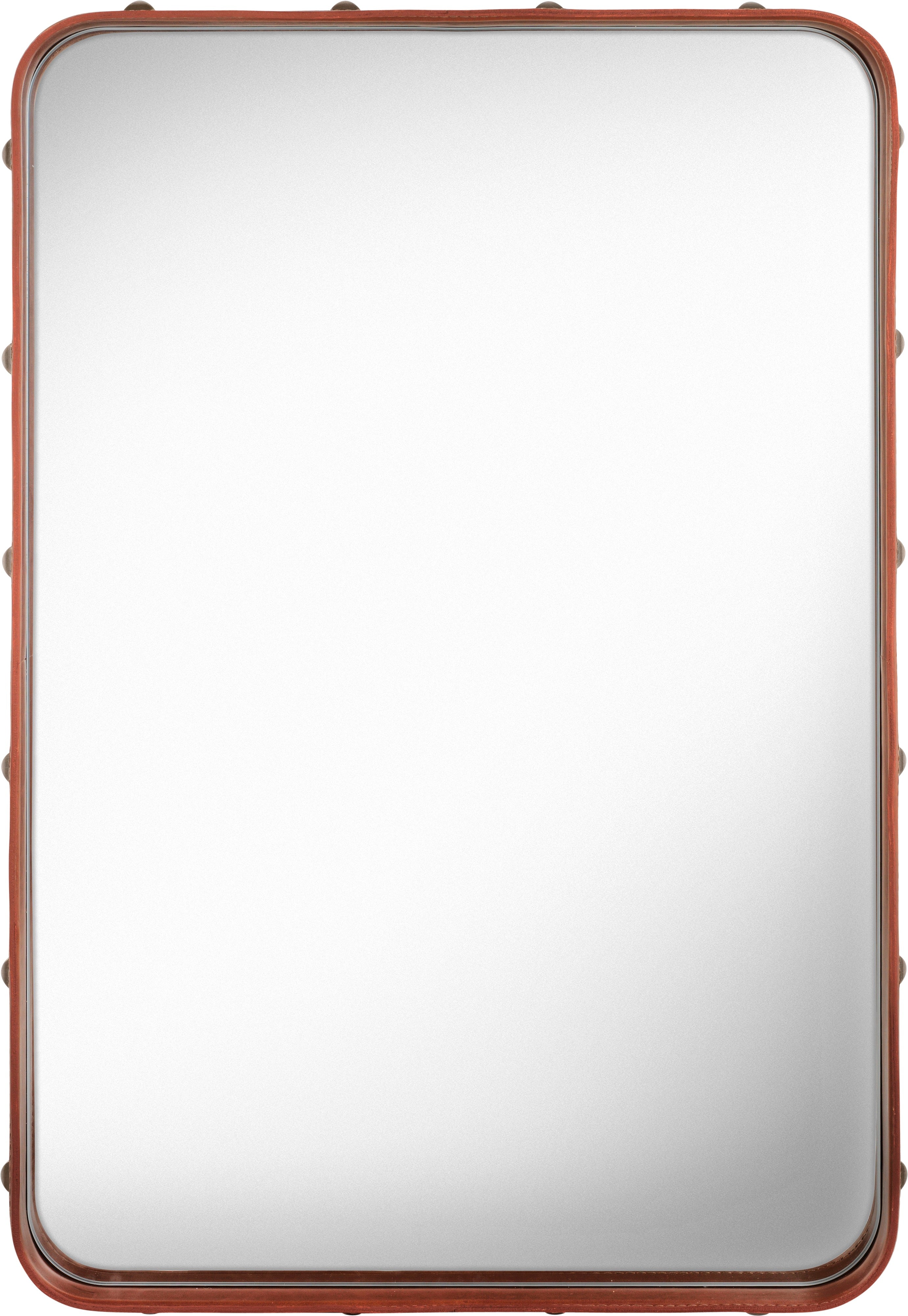 ADNET Mirror brown leather