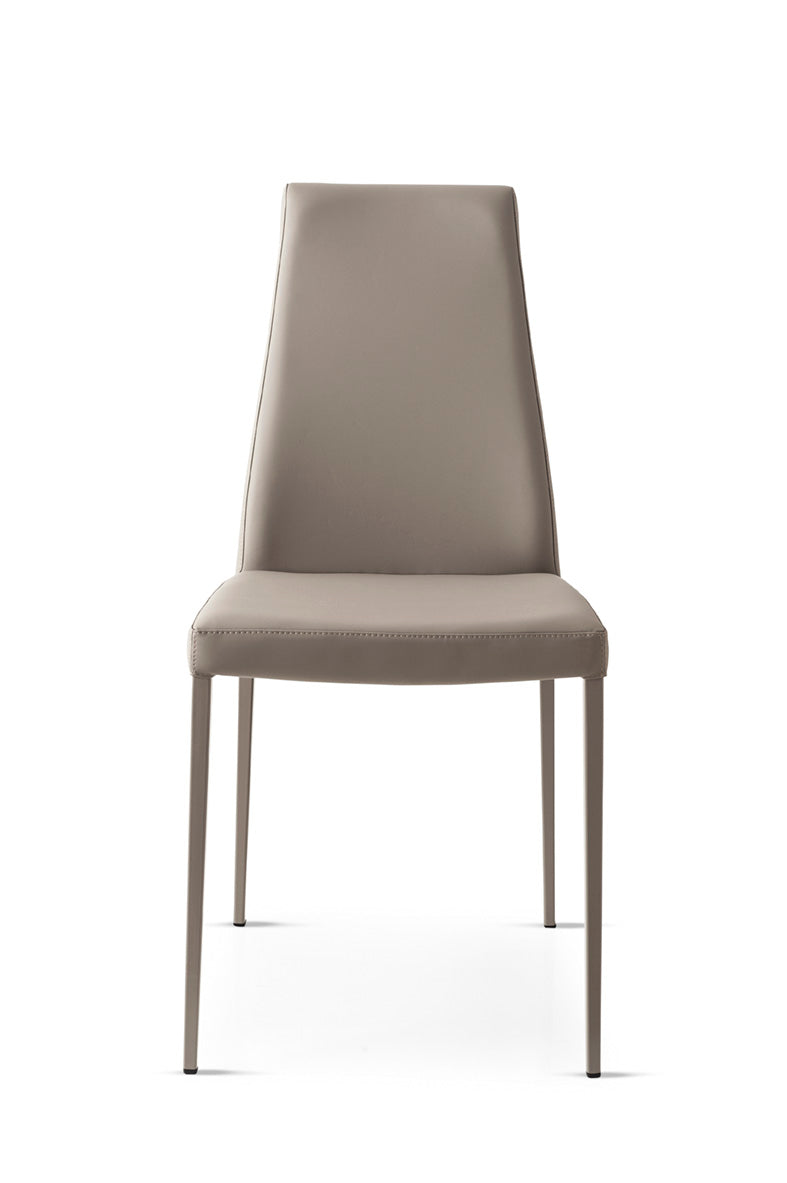 AIDA upholstered chair with beige base
