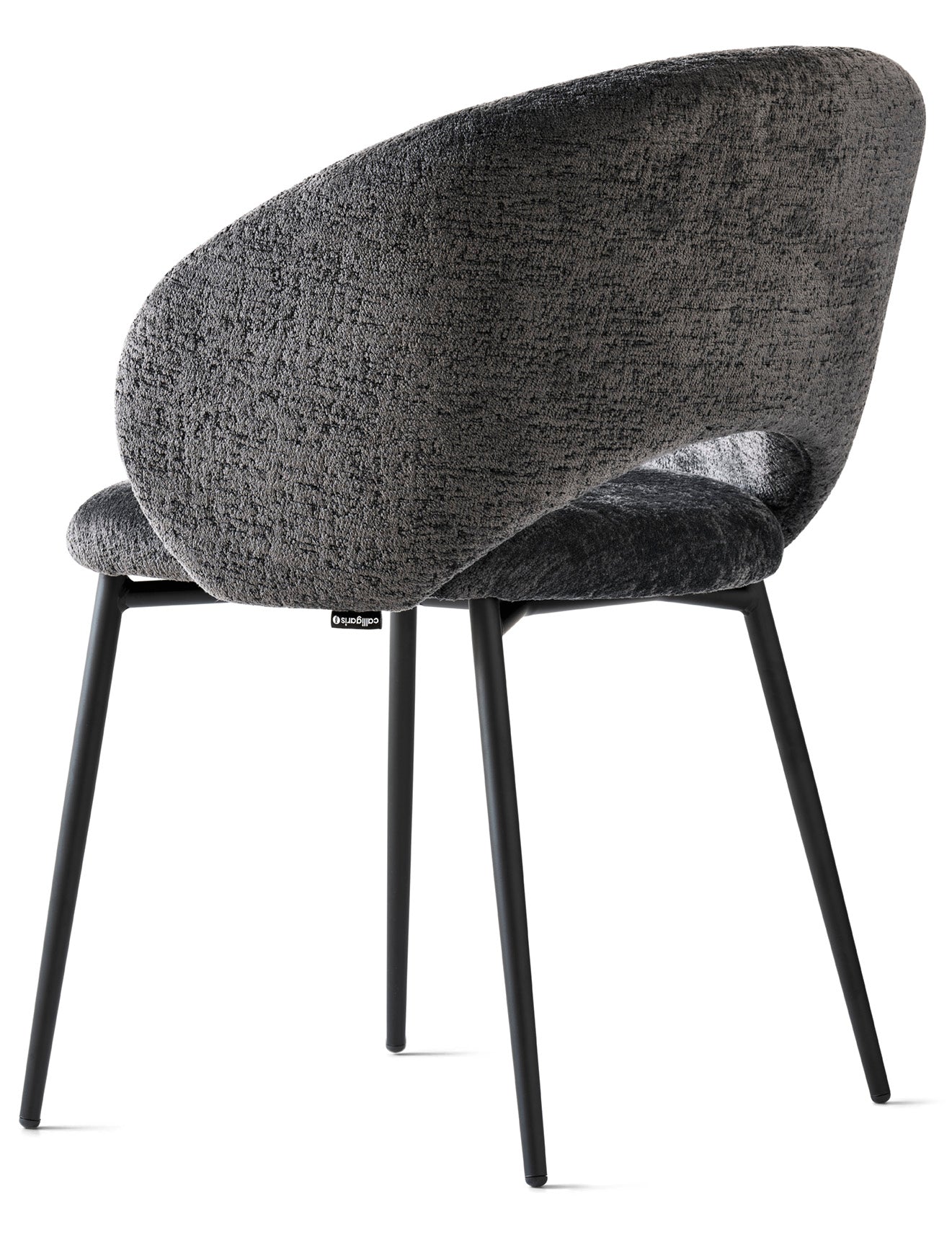 Čalouněné křeslo ANIME s černým kovovým podstavcem