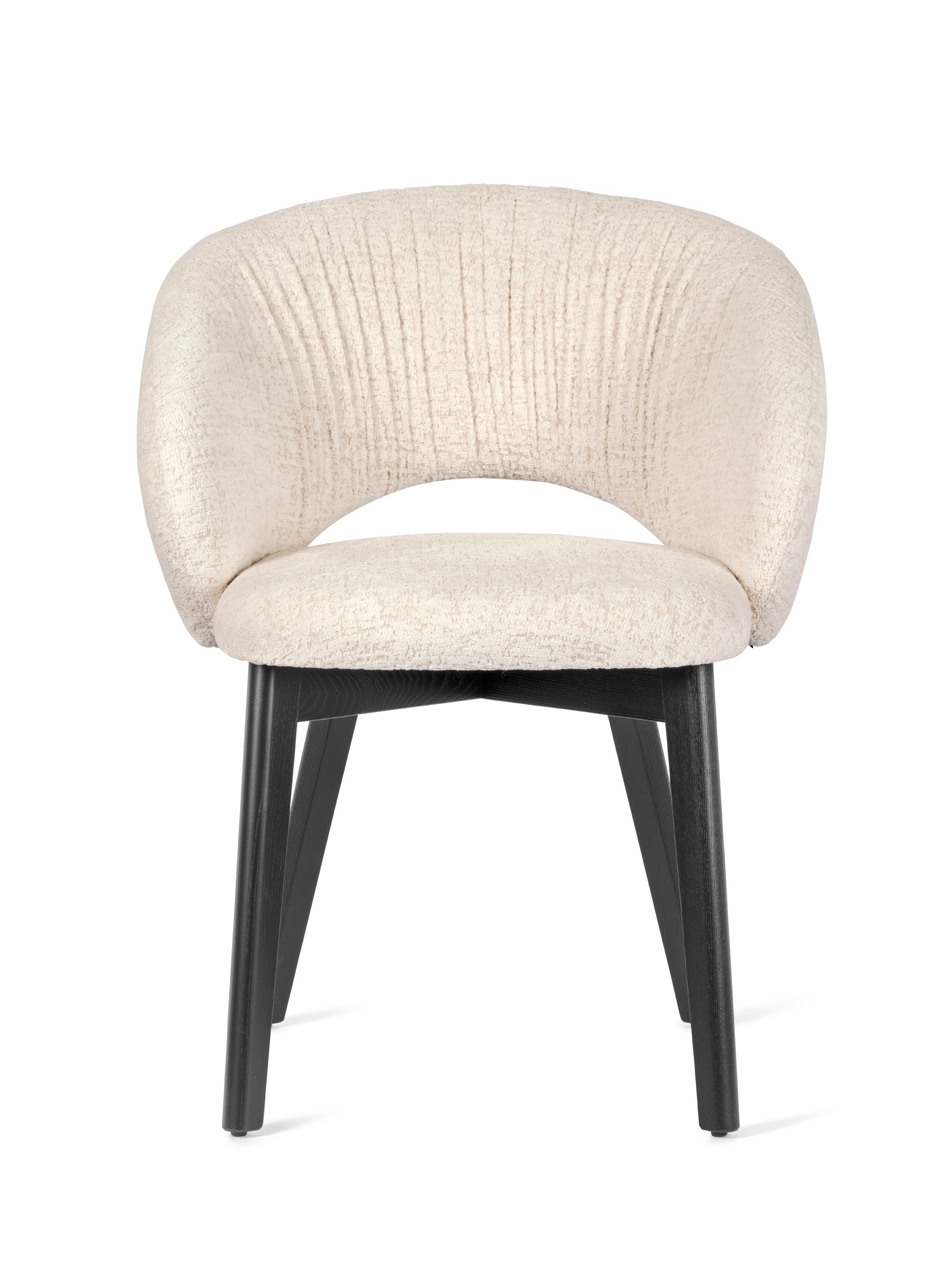 Čalouněné křeslo ANIME s černou dřevěnou základnou