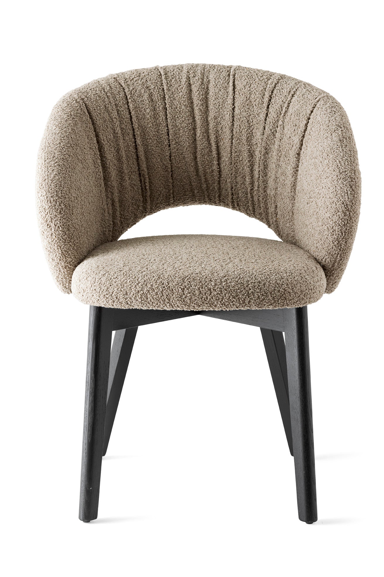 Čalouněné křeslo ANIME s černou dřevěnou základnou