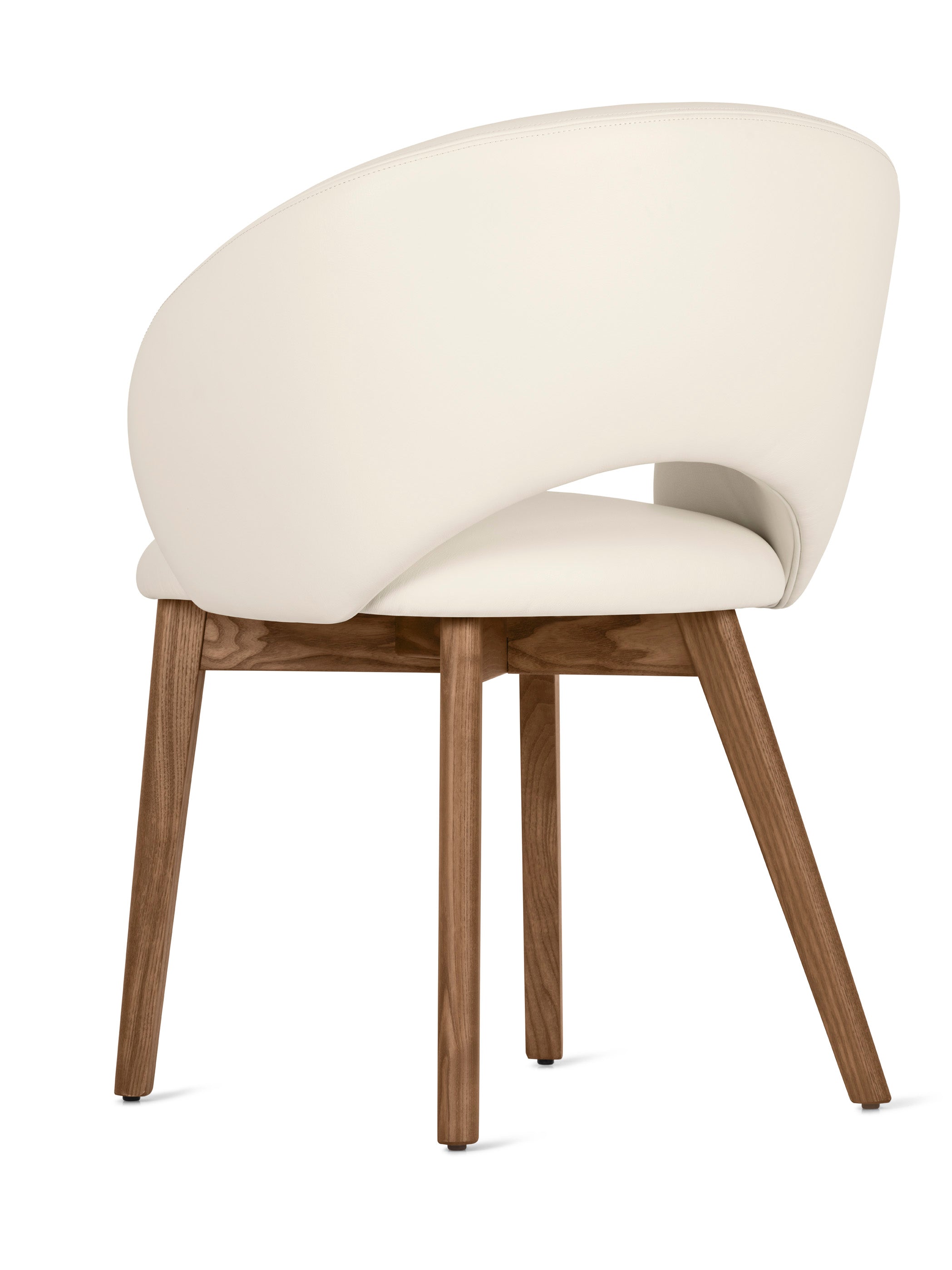 Čalouněné křeslo ANIME s ořechovou základnou