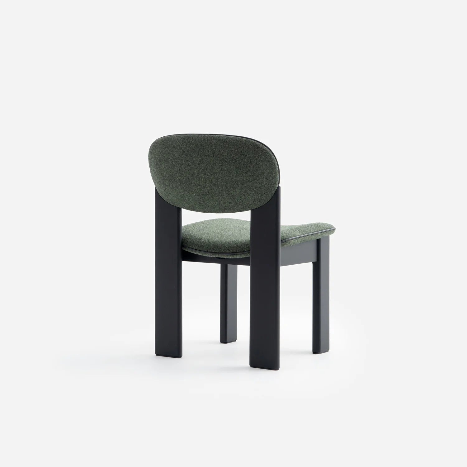 Upholstered ARCHIPEN Chair with Black Ash Base