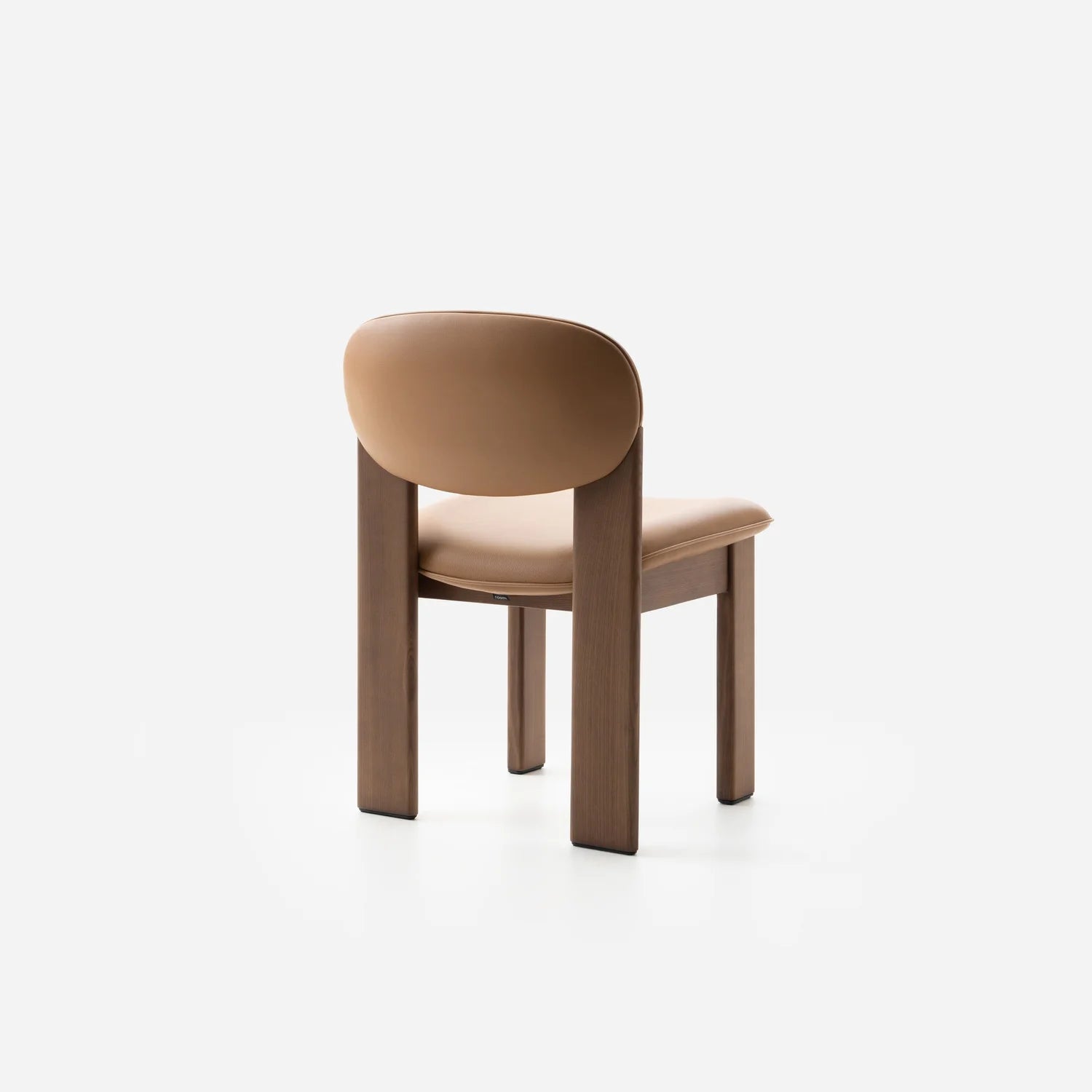 ARCHIPEN upholstered chair with a brown ash base