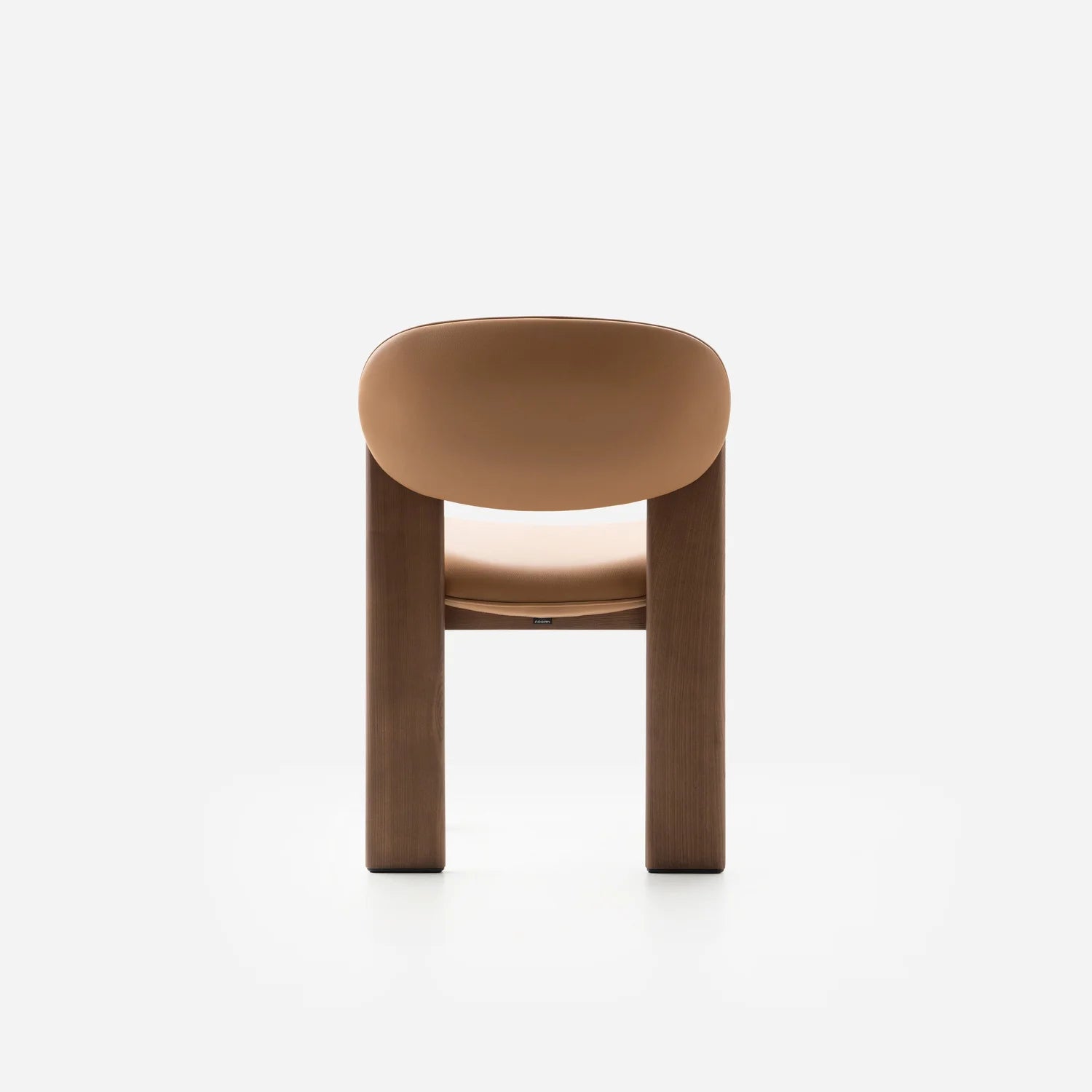 ARCHIPEN upholstered chair with a brown ash base