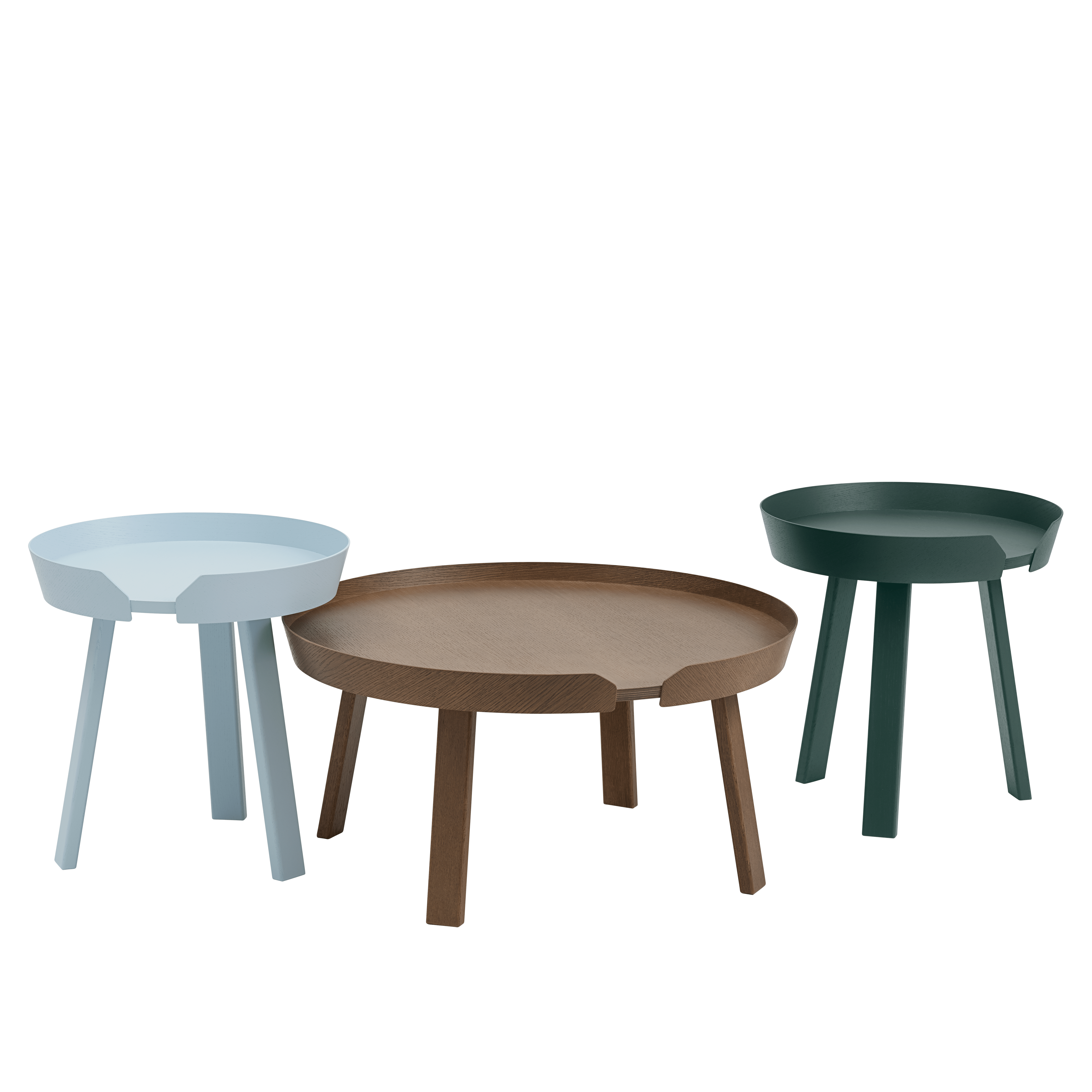 ROUND side table in blue