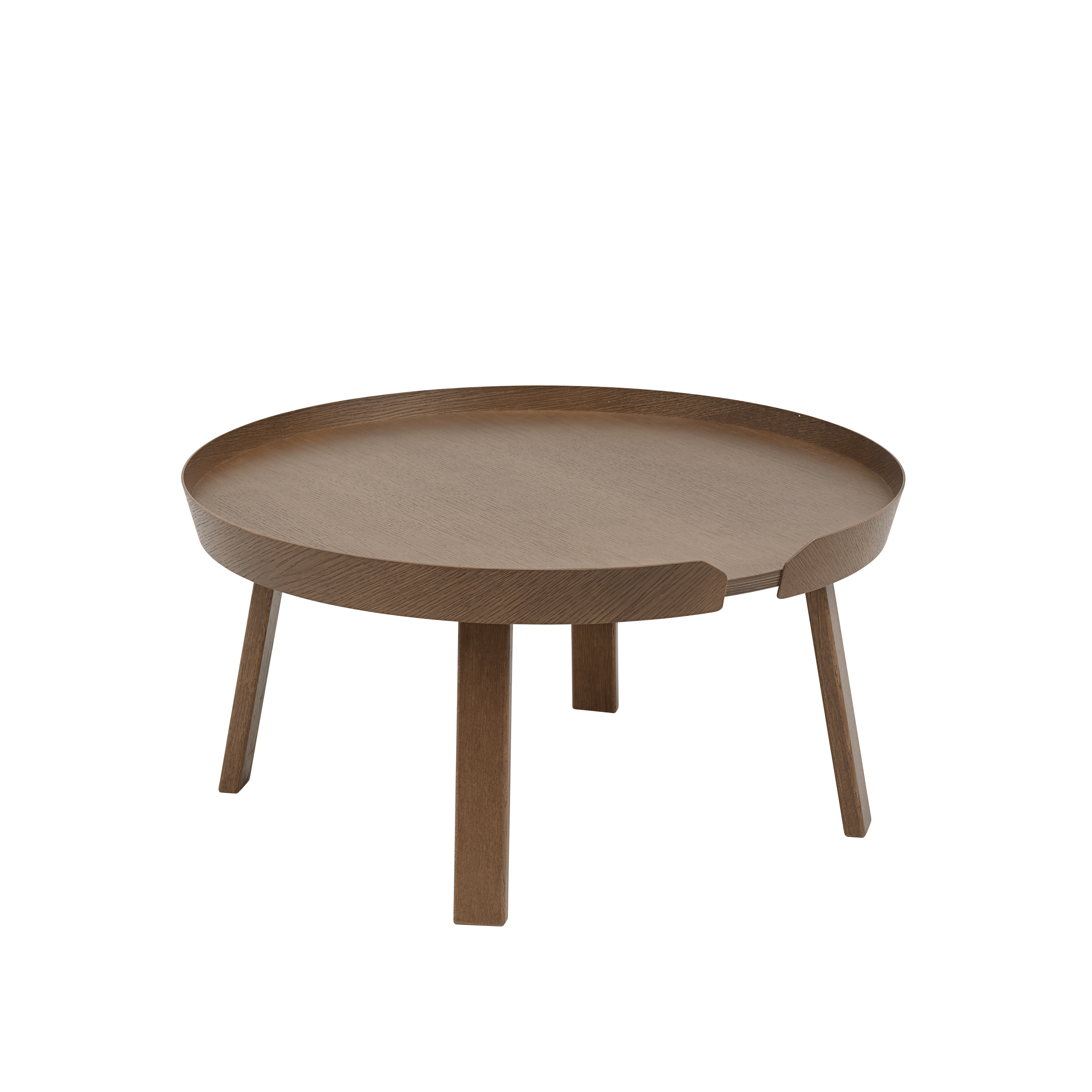 AROUND coffee table dark ash wood