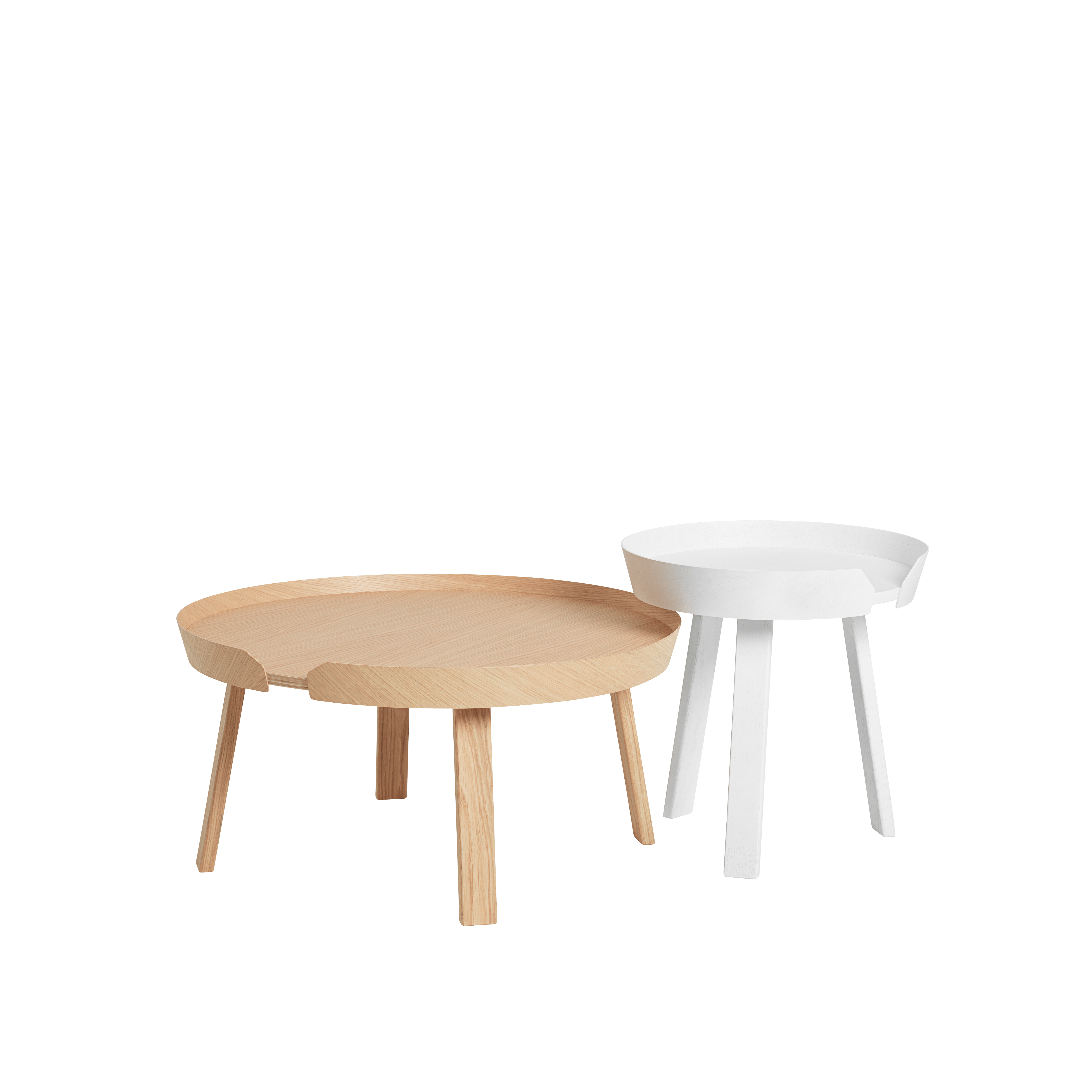 White AROUND Side Table