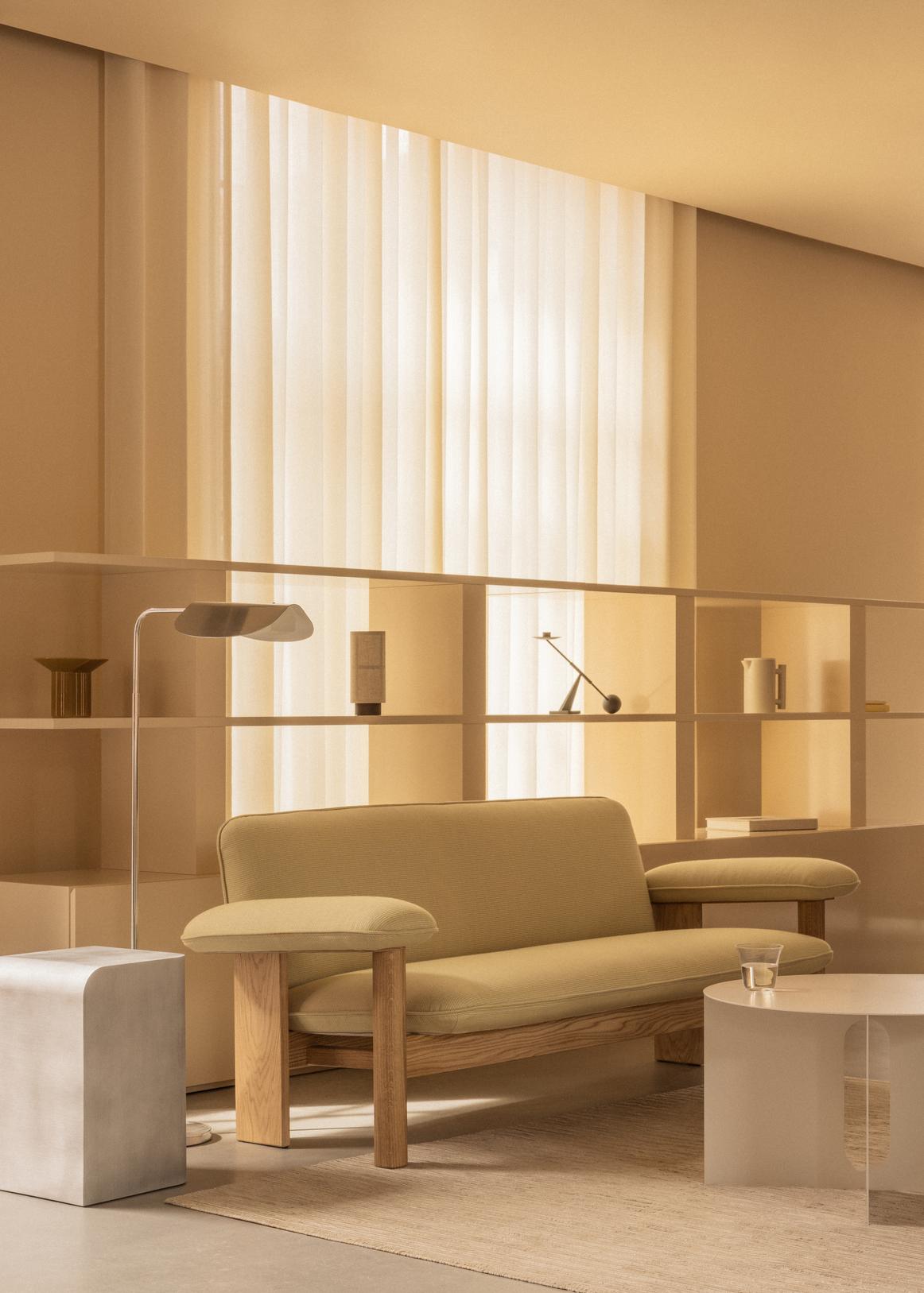 WING floor lamp polished aluminum