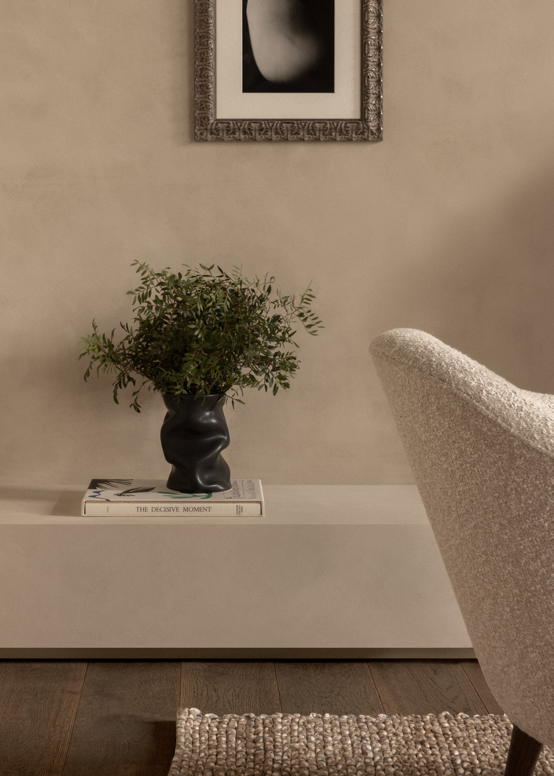 COLLAPSE vase white ceramic