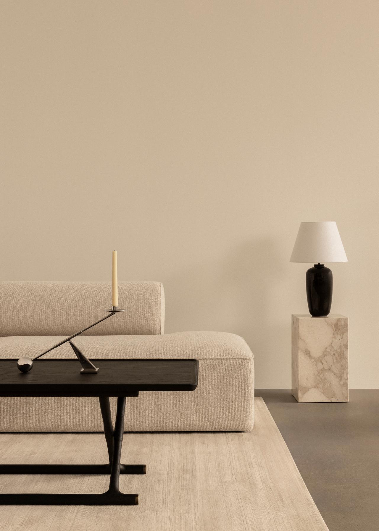 PLINTH side table sandy stone