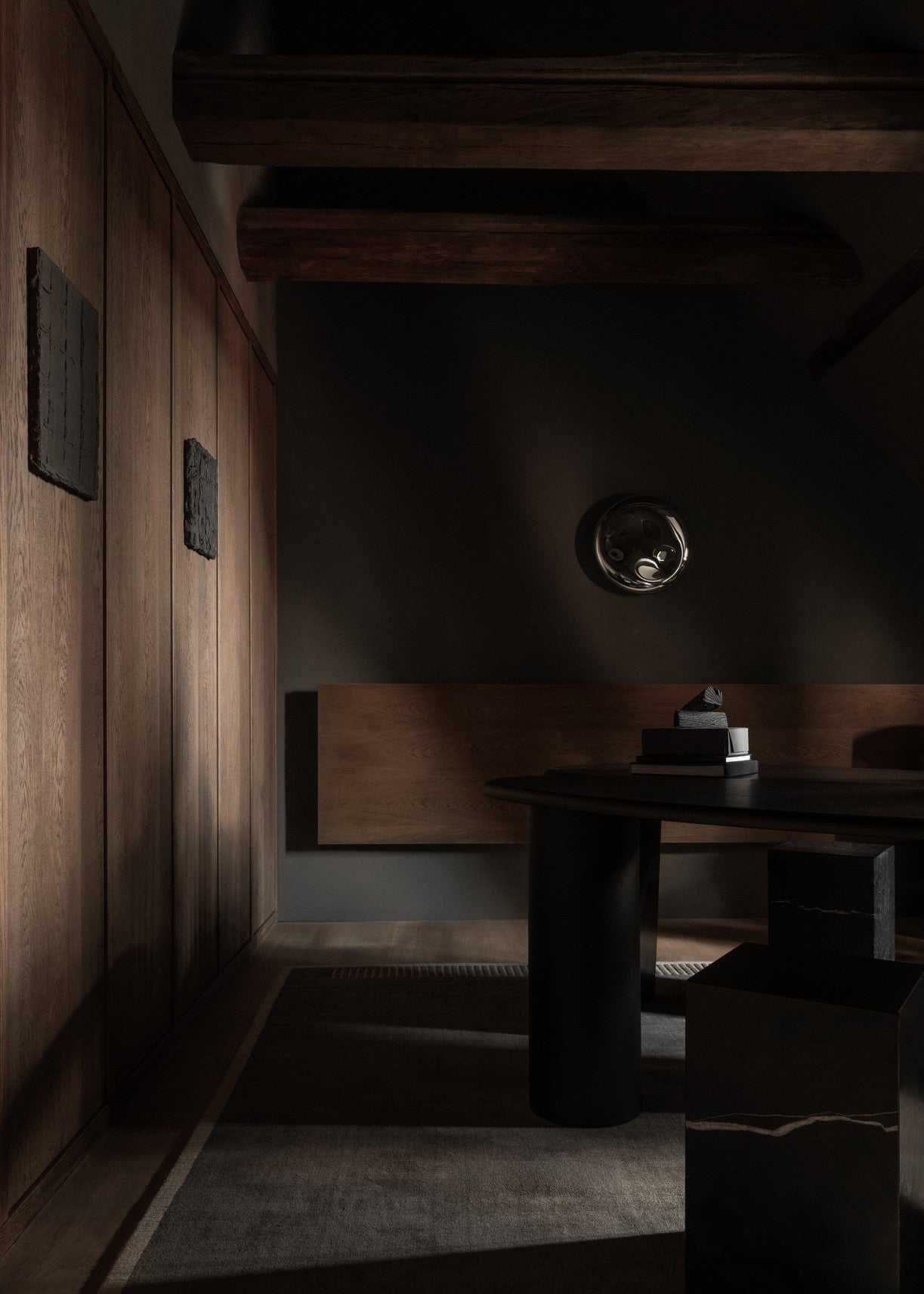 ECLIPSE Desk Black Oak Wood