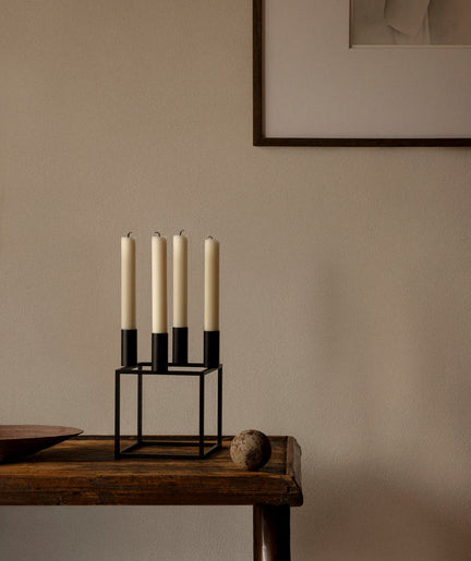 KUBUS Black Candle Holder