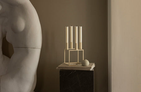 KUBUS Black Candle Holder