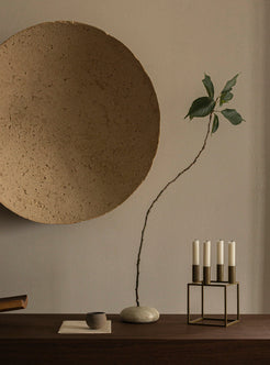 KUBUS Black Candle Holder