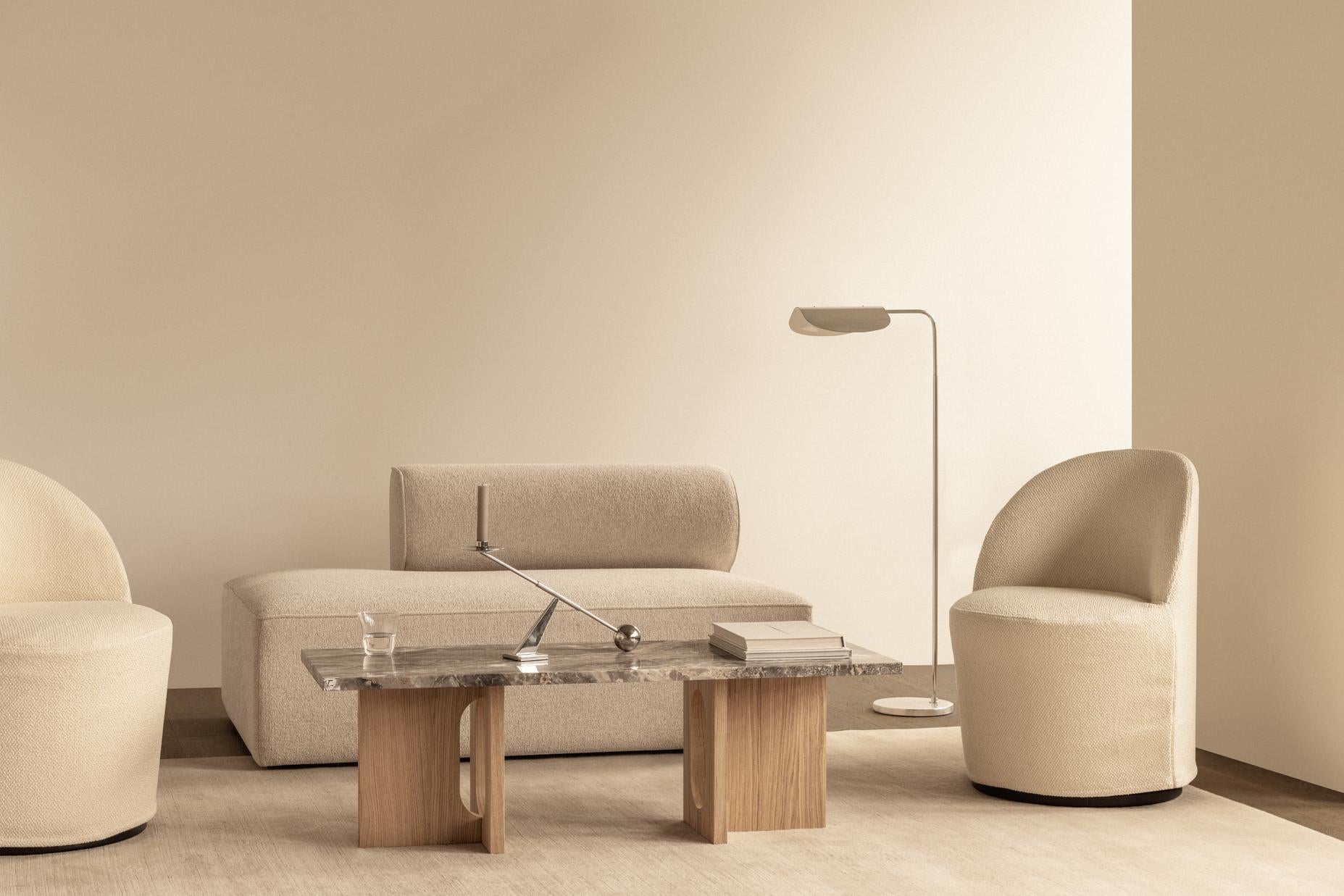 WING floor lamp polished aluminum