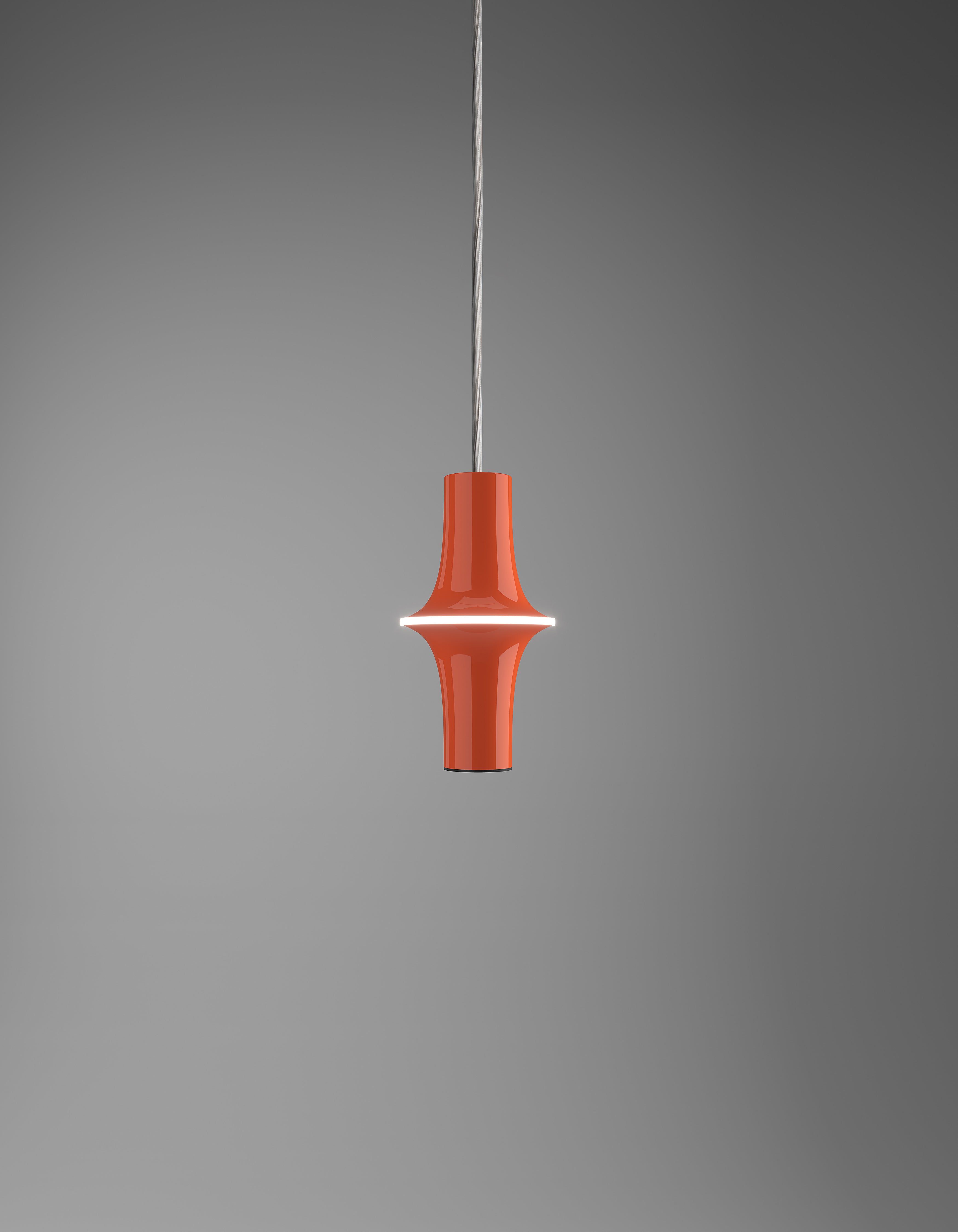 AVRO elongated pendant lamp in shimmering blue