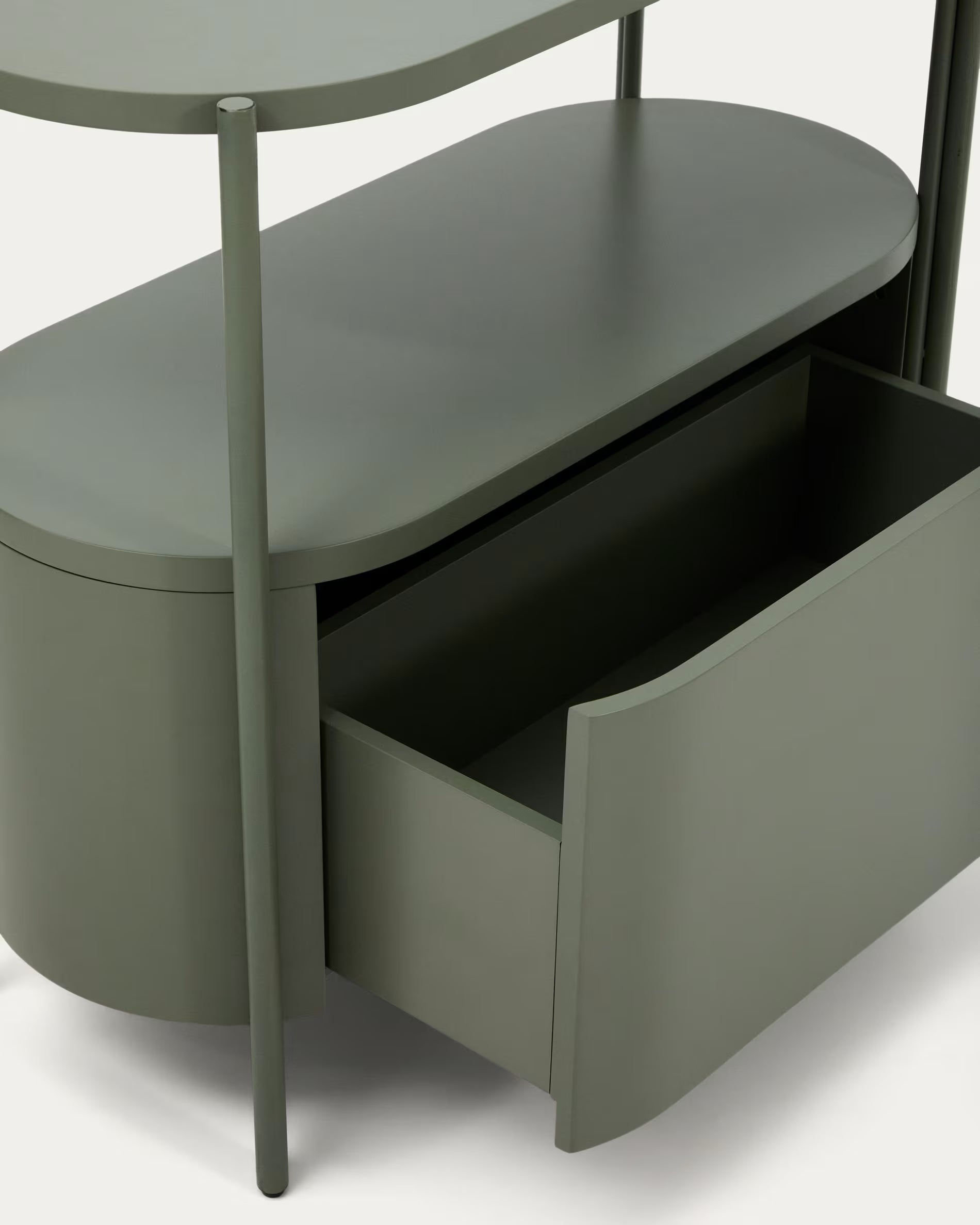 ARELY green bathroom cabinet