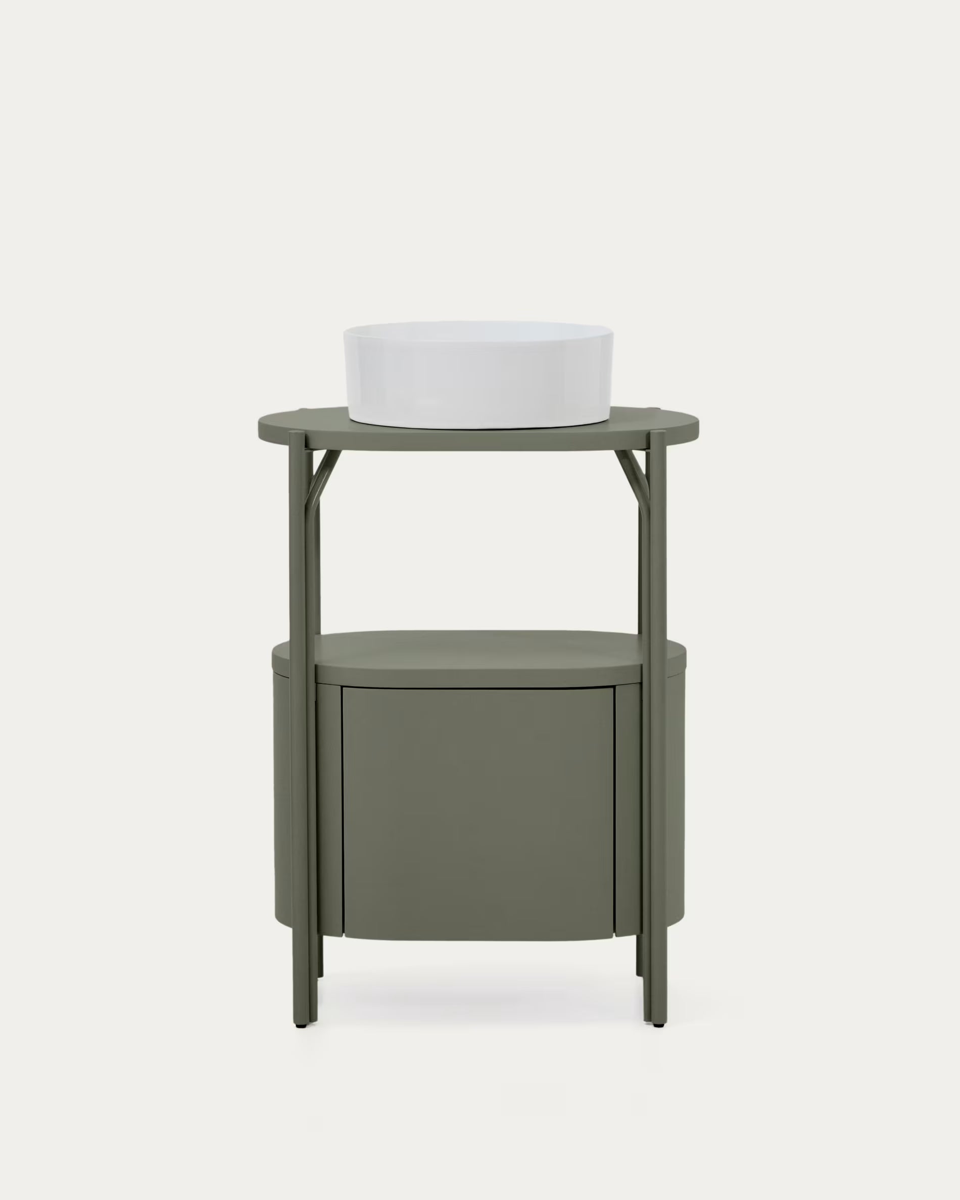 ARELY green bathroom cabinet