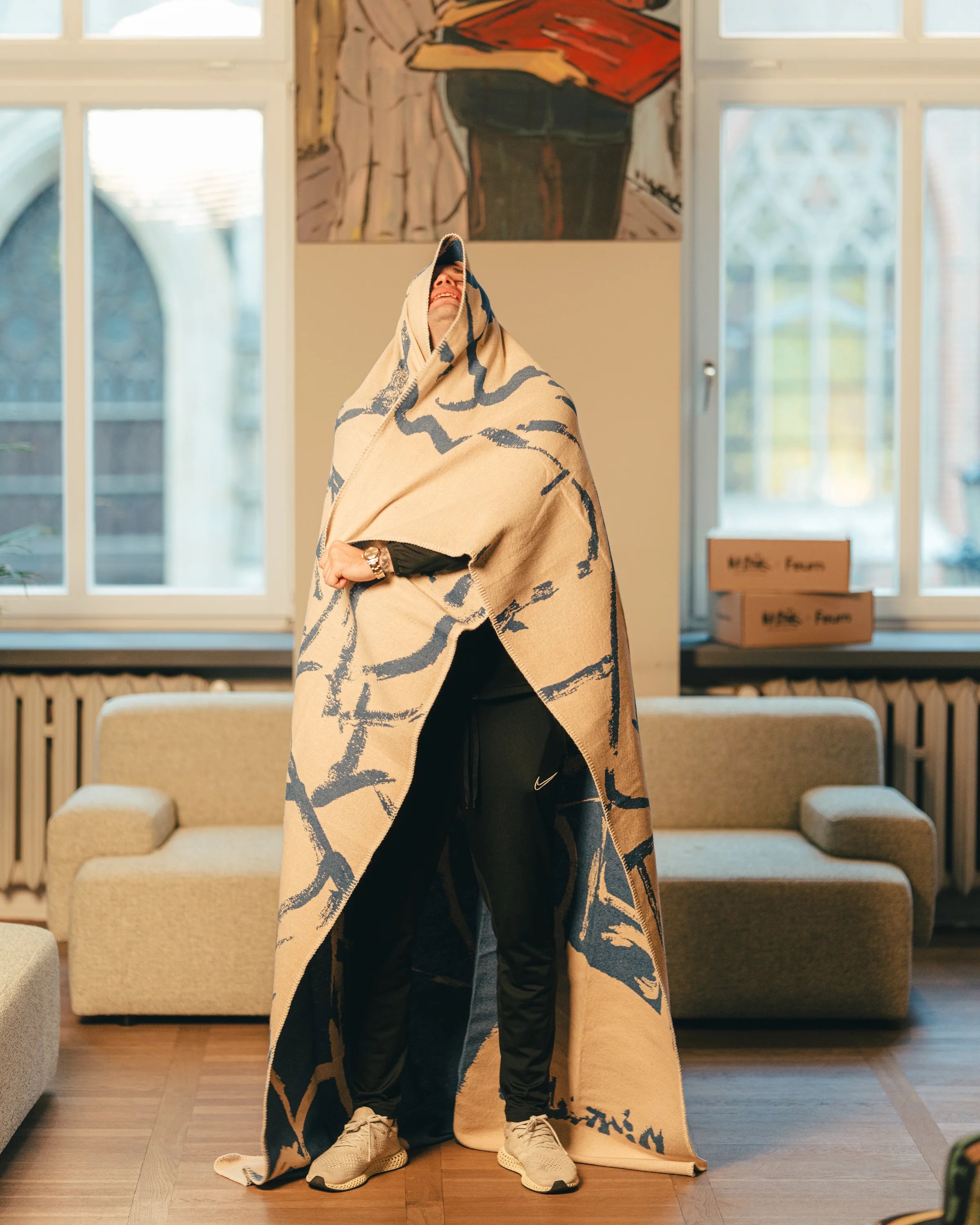 Koc M. Żytniak x Feum sand beige and sea blue