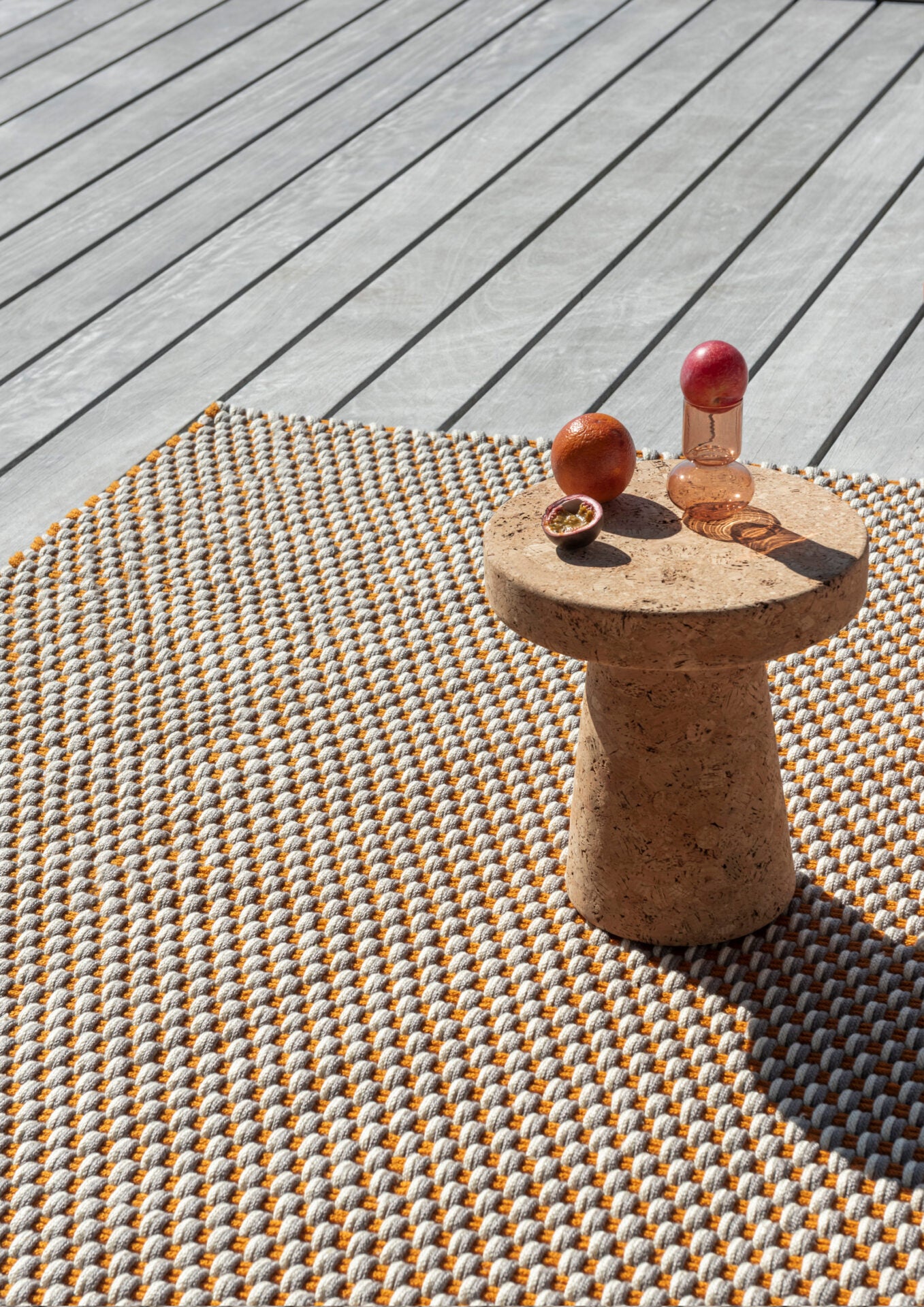 Venkovní koberec LACE oranžový