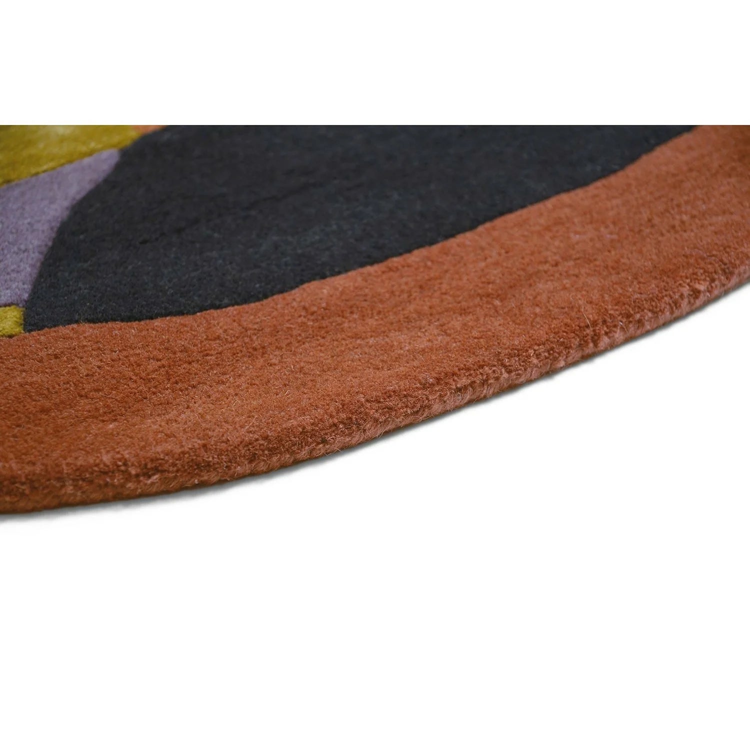 Kulatý koberec ZODIAC LIBRA levandulově-hnědý