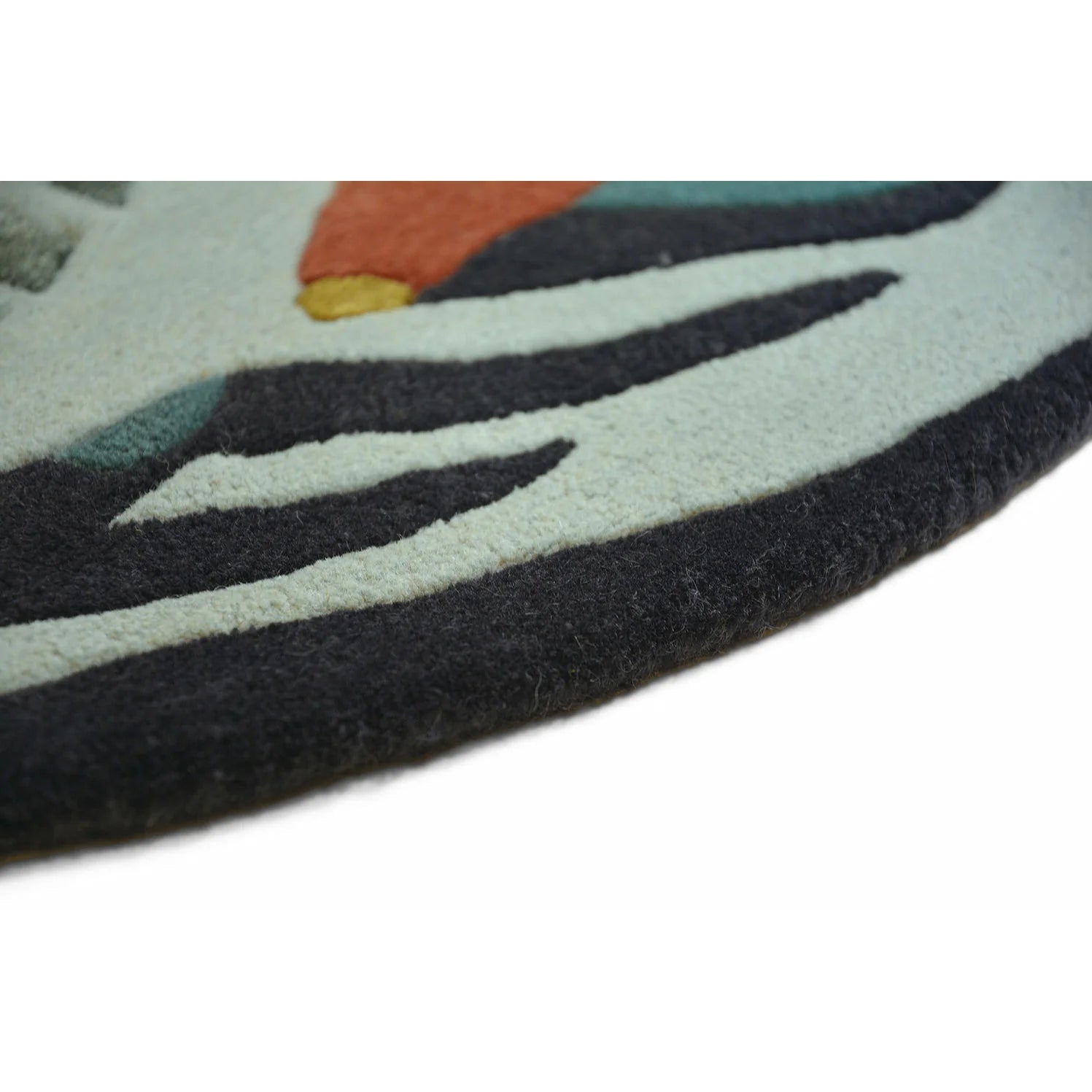 Round rug Zodiac Pisces Zielony