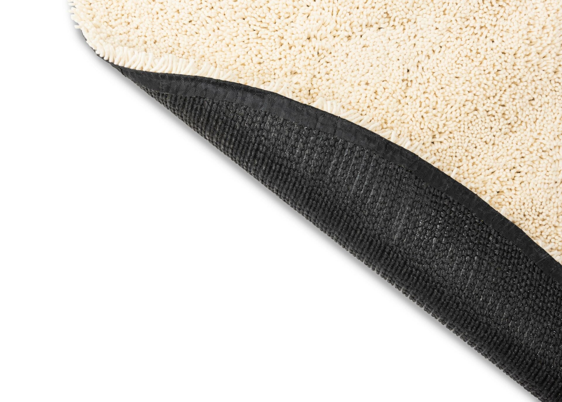 Dywan okrągły GRAVEL kremowy z długim włosiem