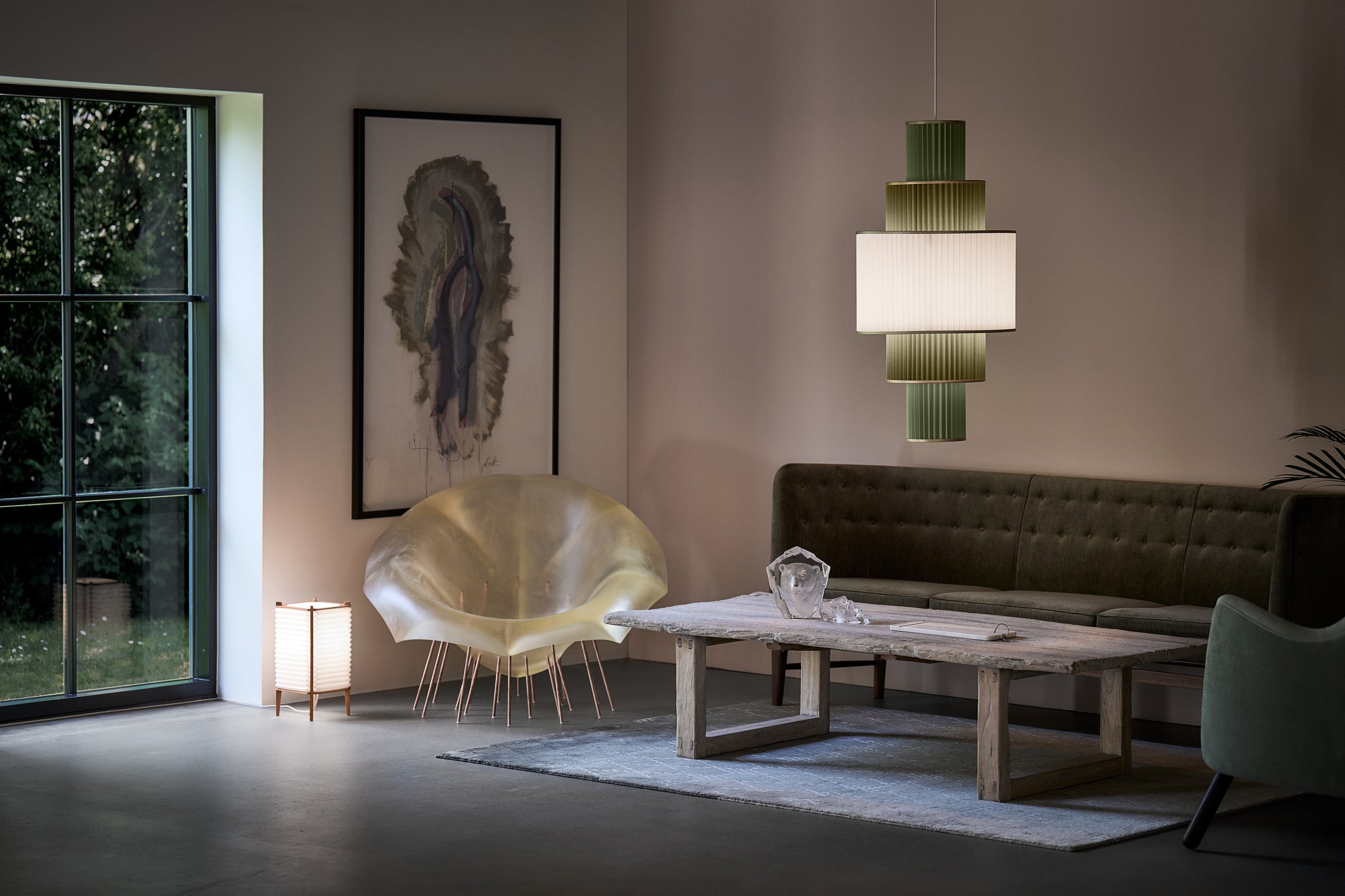 Stolní lampa MODEL 303 VČELÍ HNÍZDO bílá