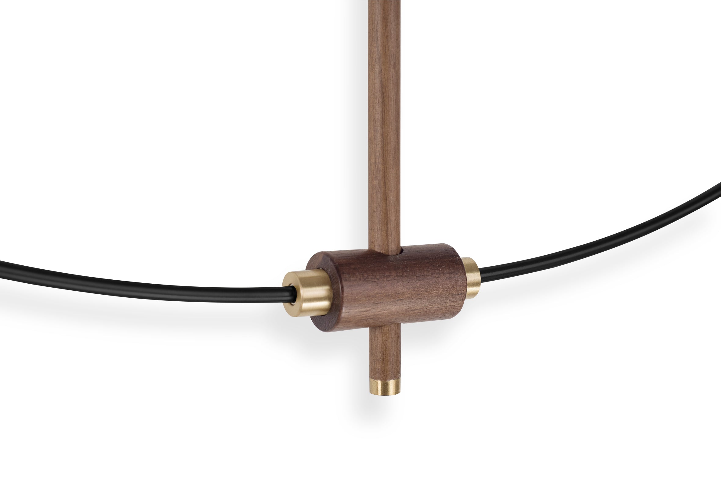 Nástěnné hodiny BILBAO PREMIUM ořechové dřevo s černou