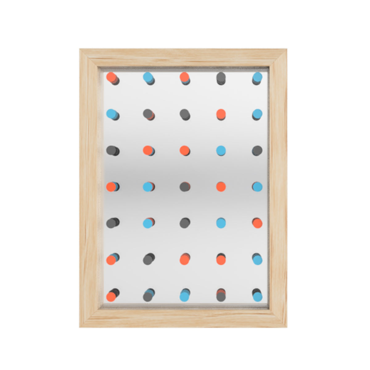 Zrcadlo DOTTY s barevnými tečkami