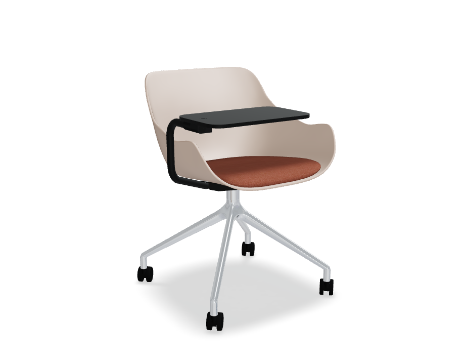 Otáčecí židle s deskou BALTIC REMIX hliník leštěný