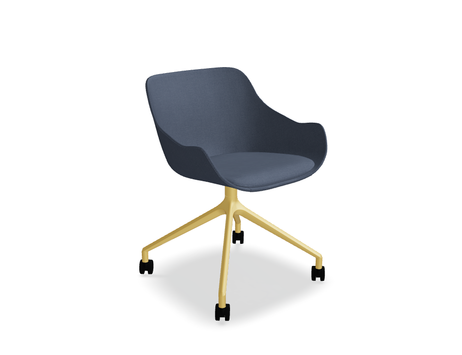 Krzesło obrotowe BALTIC CLASSIC podstawa aluminiowa z kółkami do powierzchni miękkiej