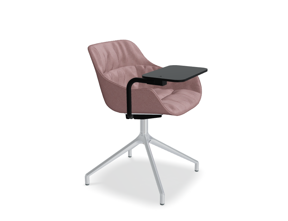 Swivel chair Baltic Soft Duo polished aluminum