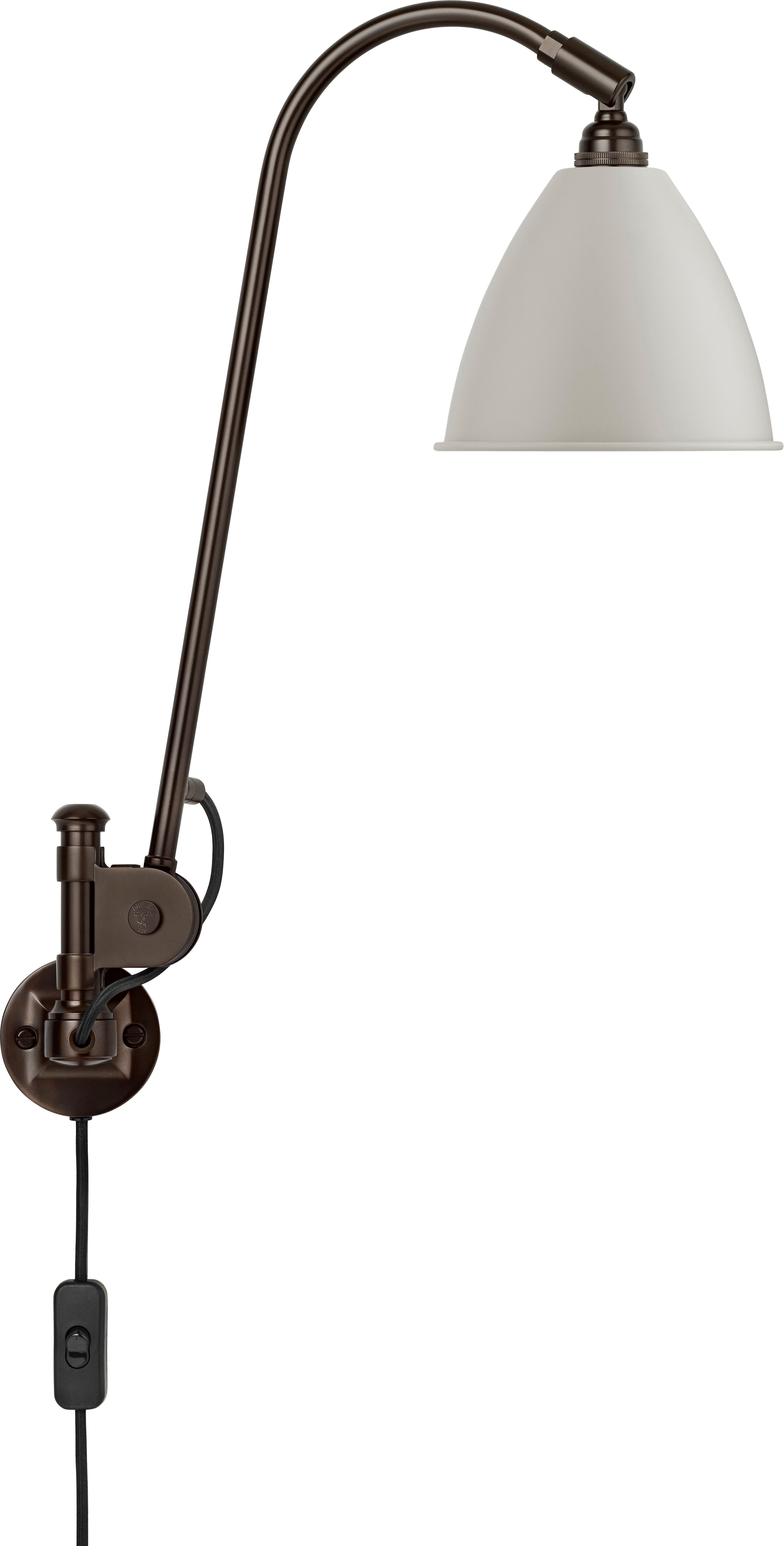 Nástěnná lampa BESTLITE BL5 černá s krémovým stínidlem