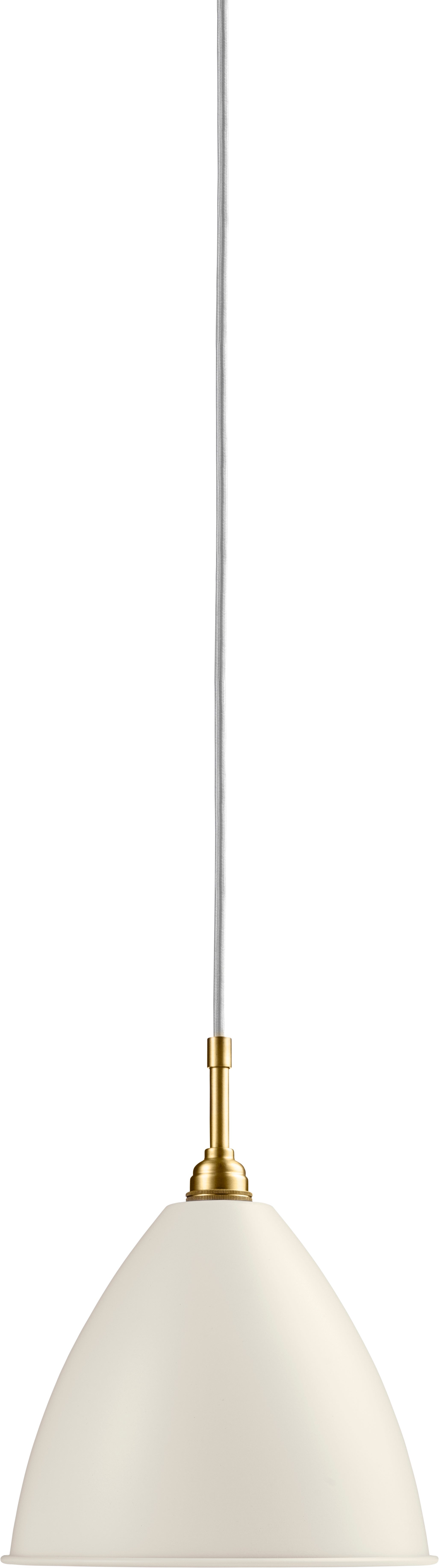 Závěsné svítidlo BESTLITE BL9 mosaz s krémovým stínidlem