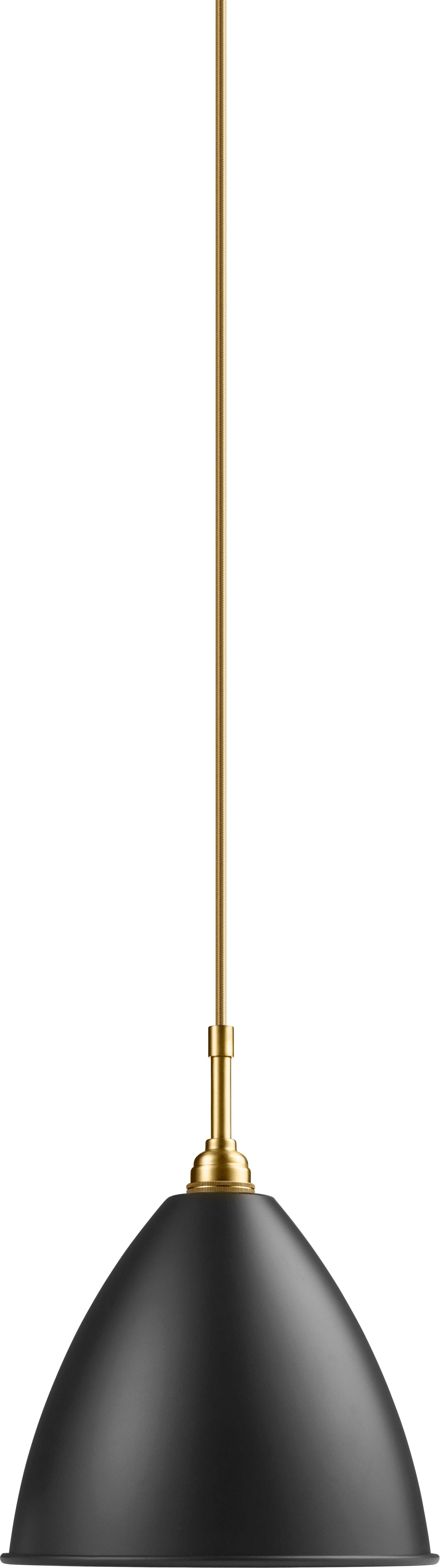 Závěsné svítidlo BESTLITE BL9 mosaz s černým stínidlem