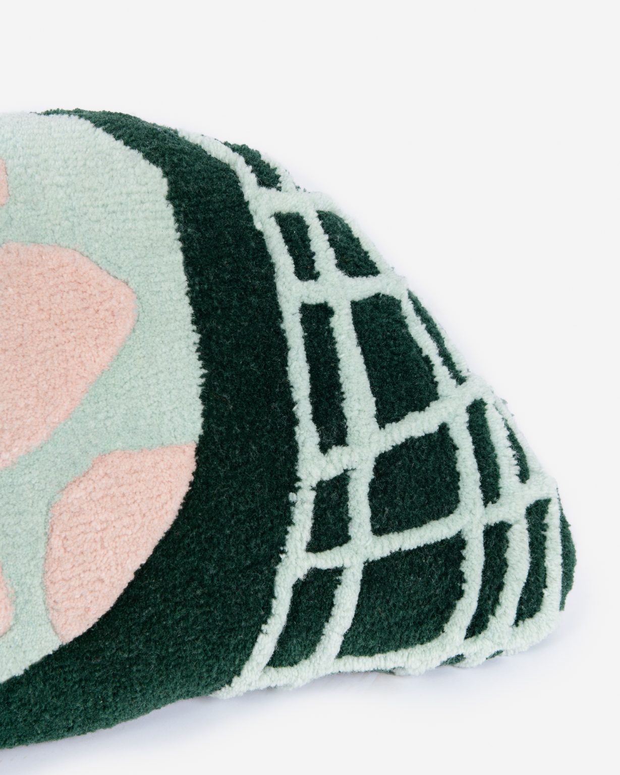 Dekorativní polštář MODRÝ MĚSÍC černý s mátovým