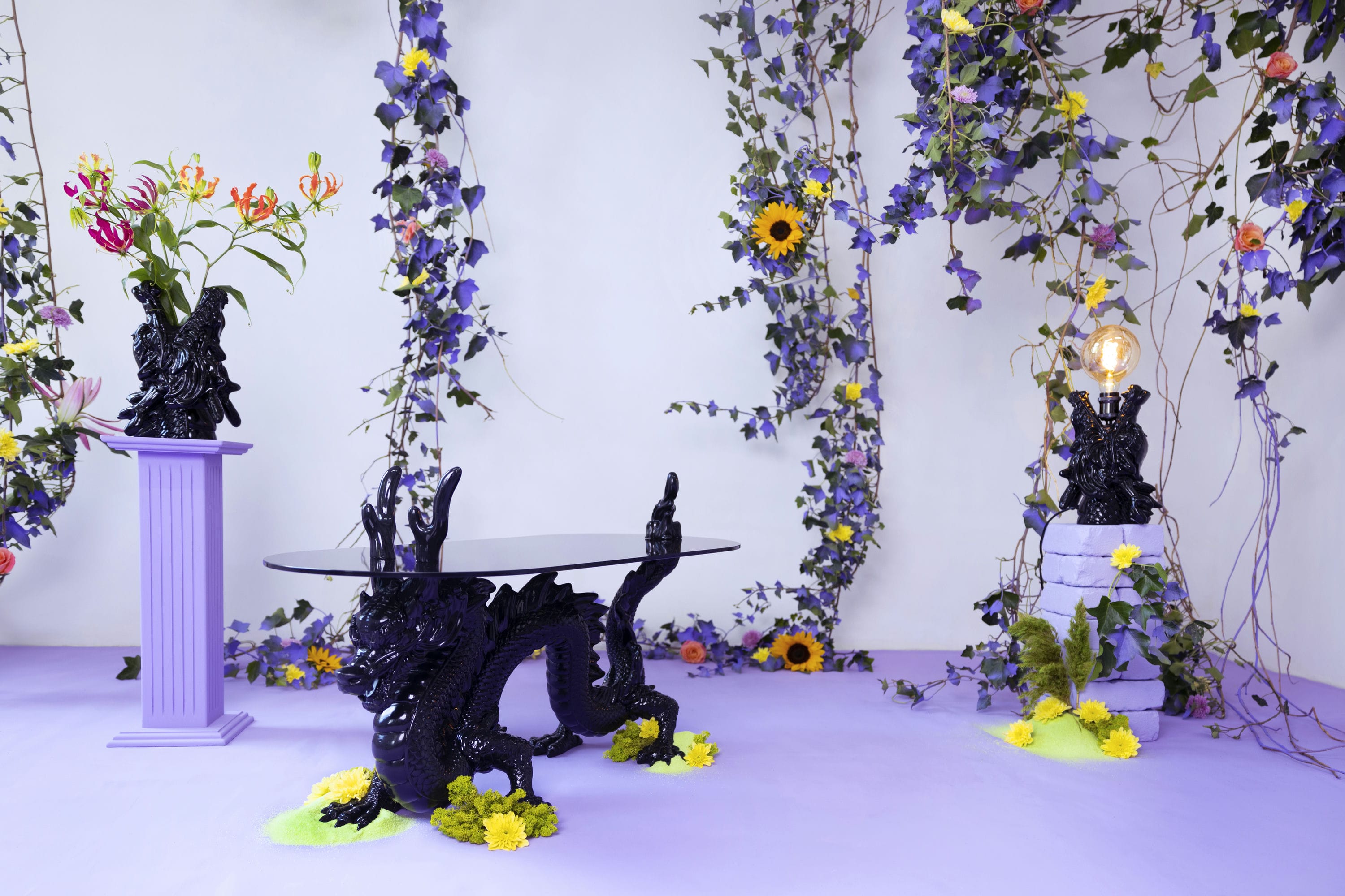 Stolik kawowy DRAGONIZED BASTARD czarny