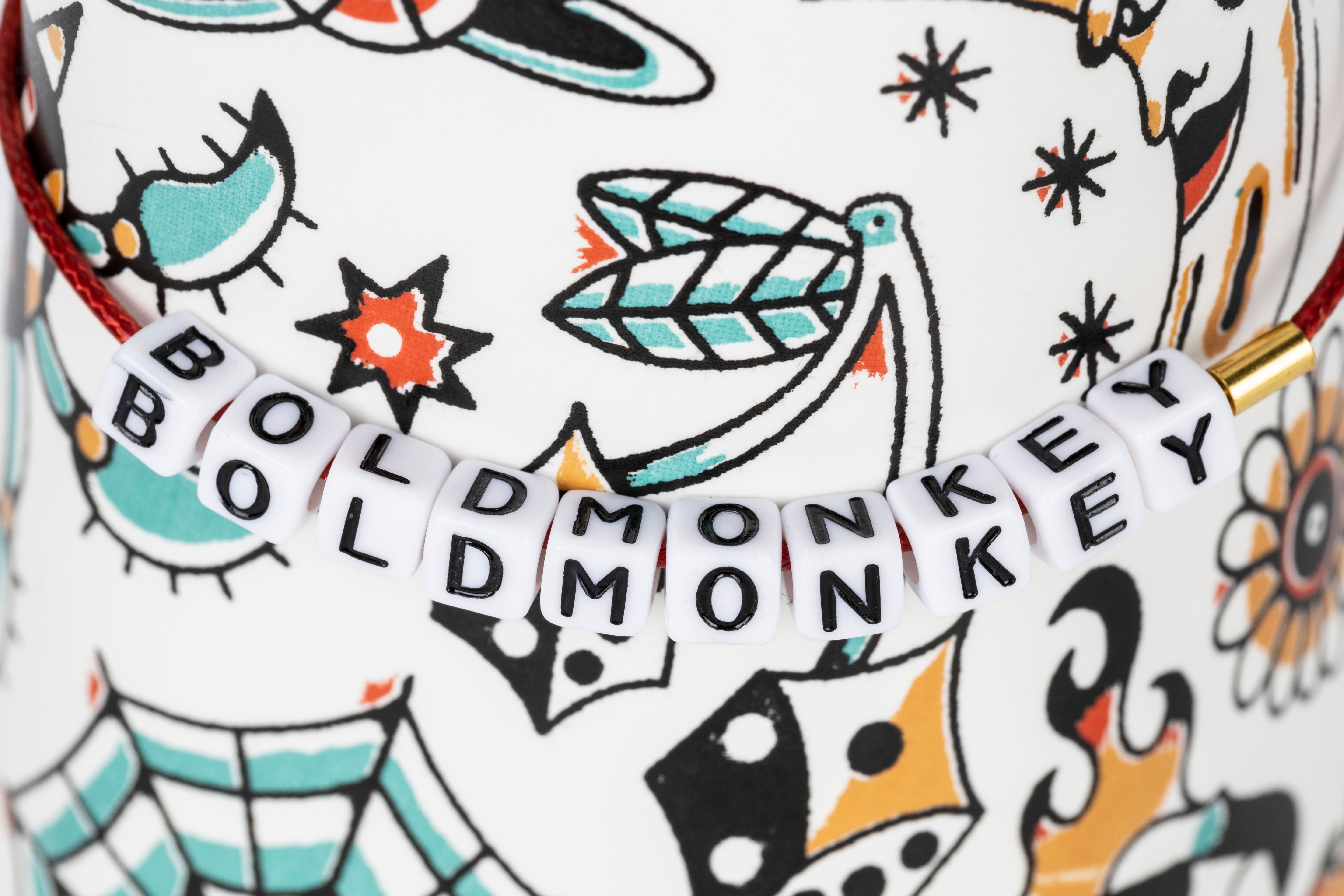 Wazon LIBERTY MATTERS biały z kolorowym wzorem