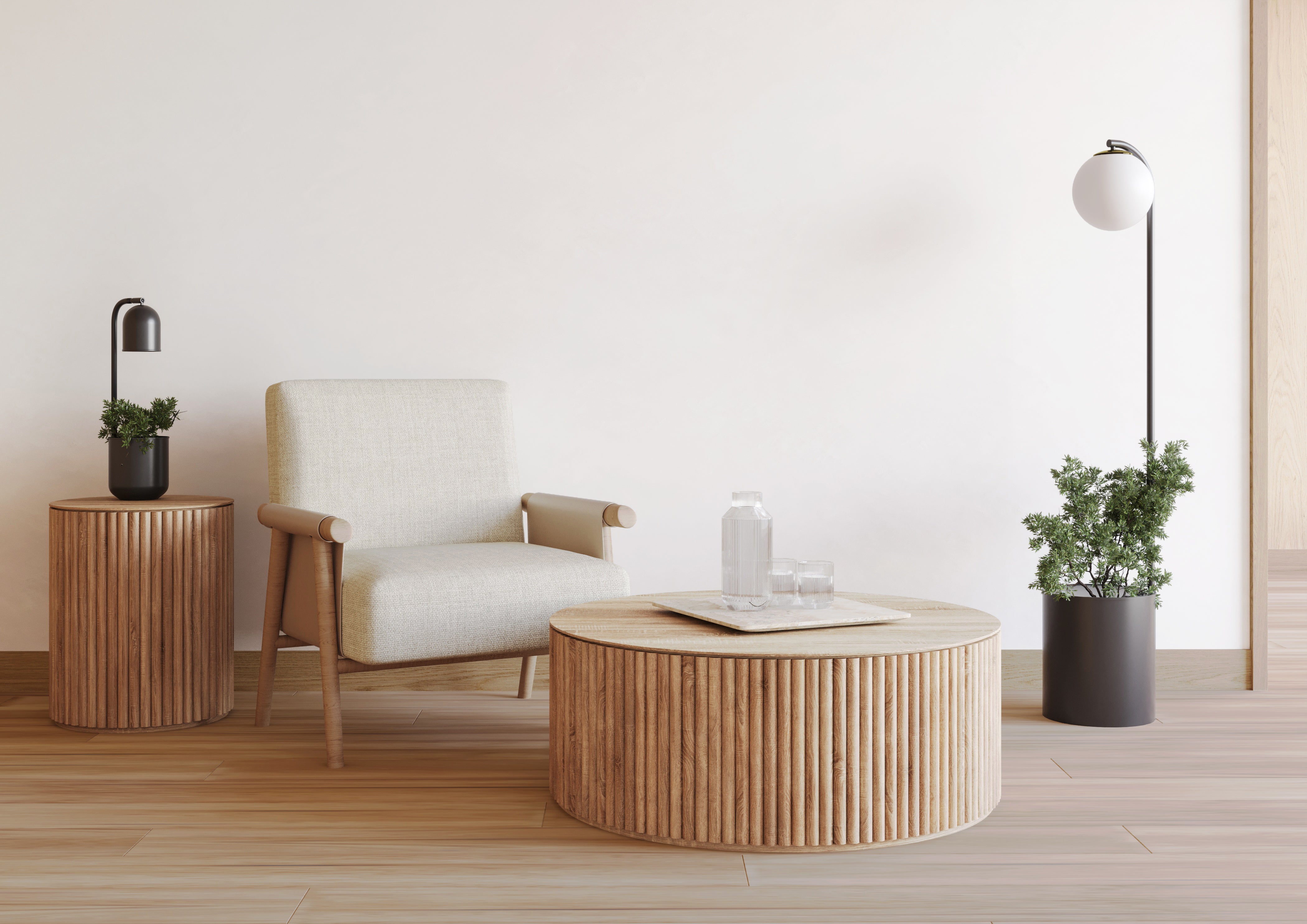 Desk lamp BOTANICA WOOD black