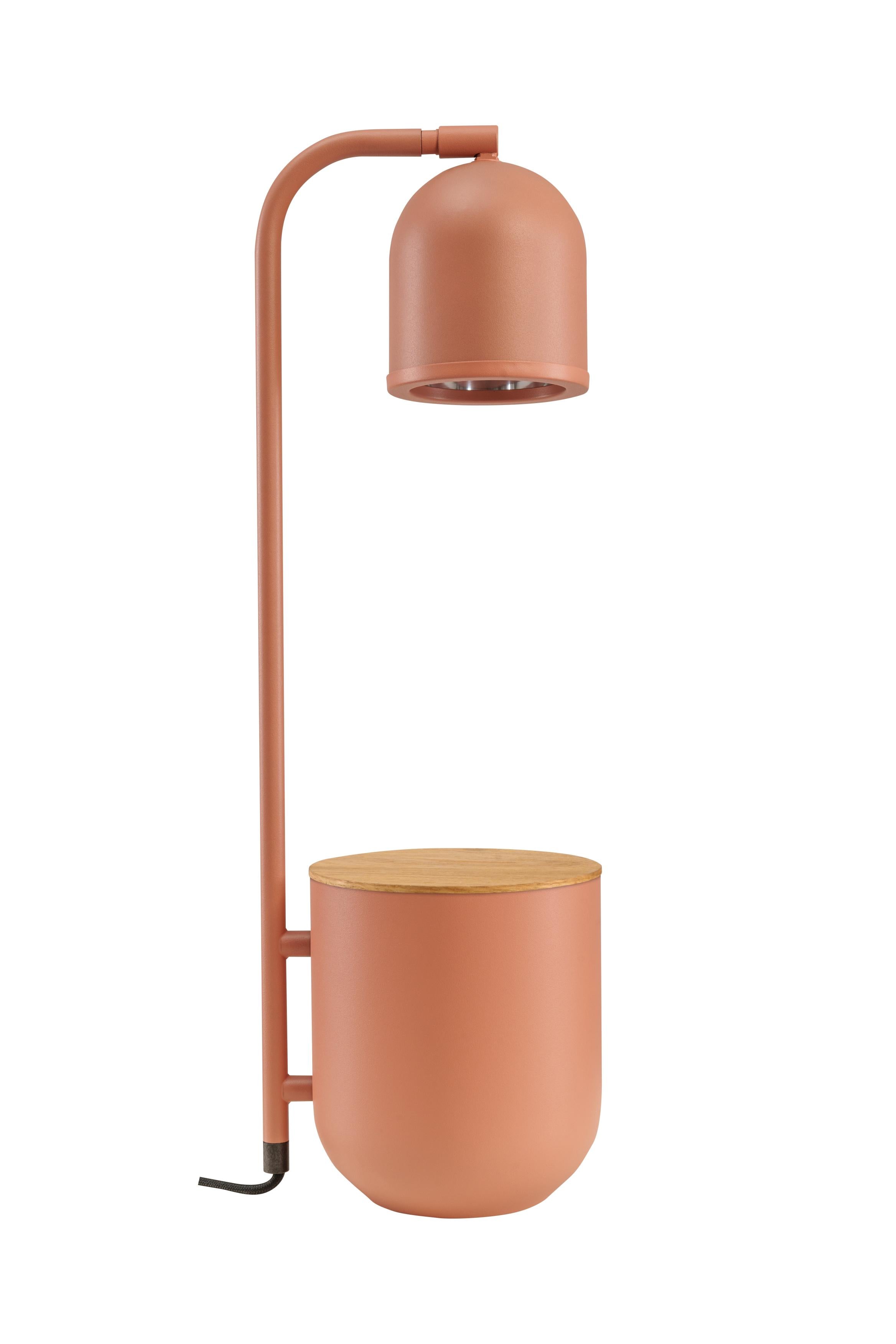 BOTANICA WOOD desk lamp terracotta