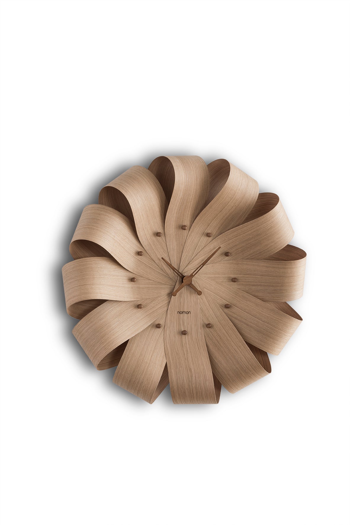 BRISA wall clock oak wood