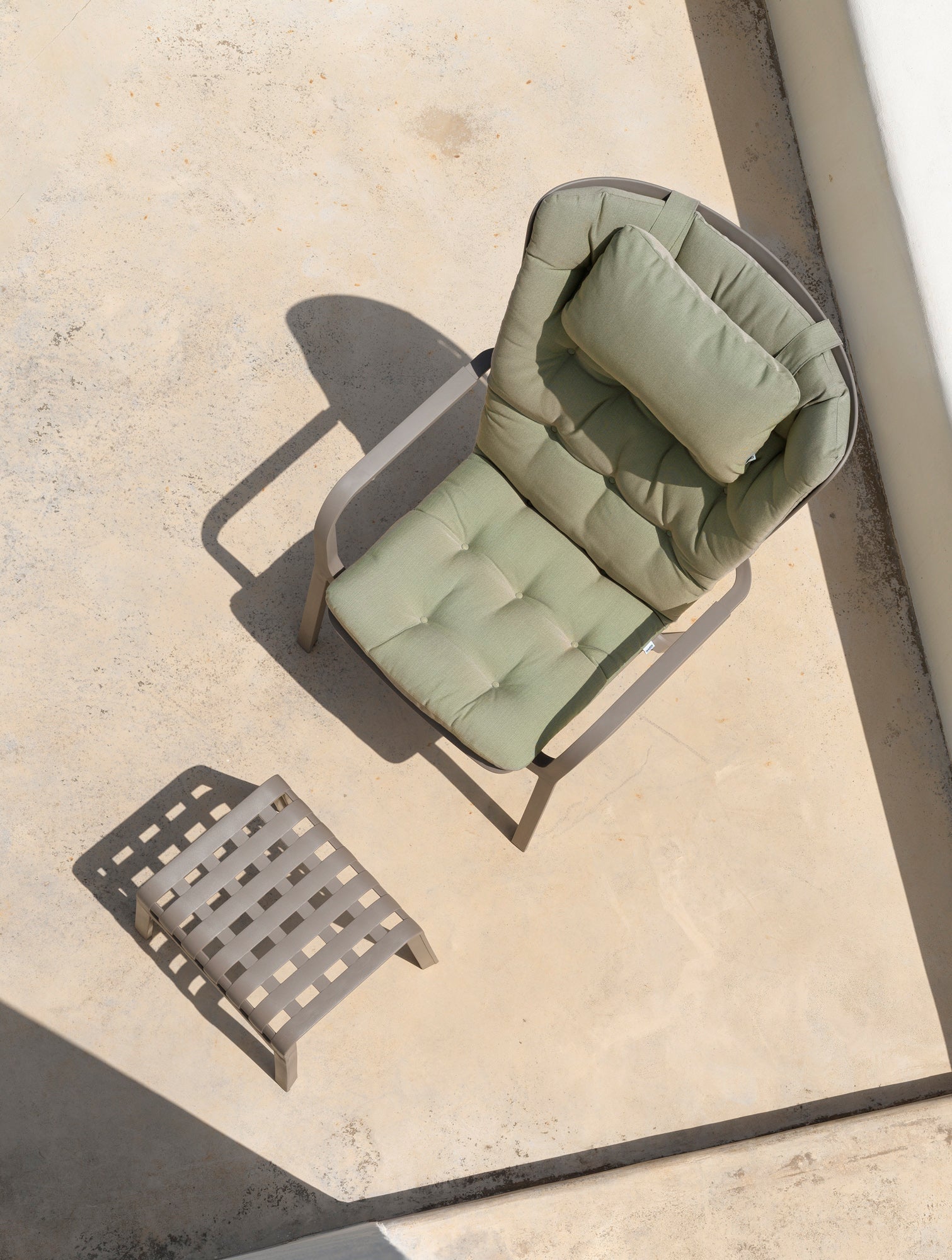 POGGIO Outdoor Footrest in Taupe